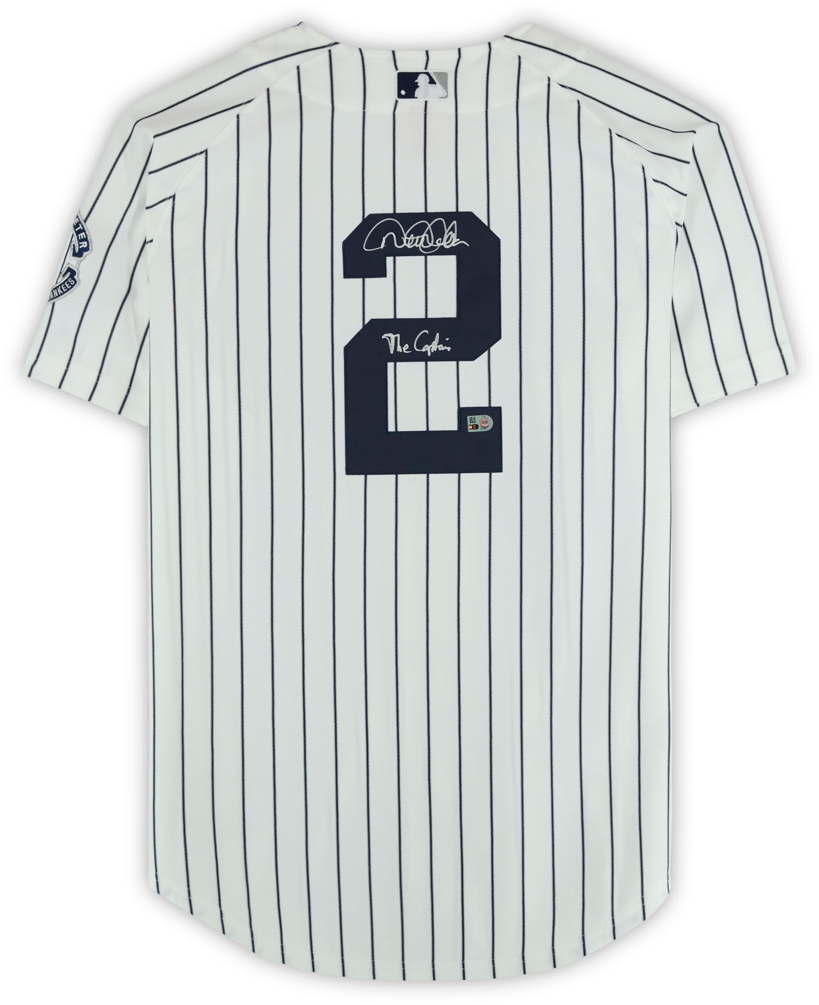 Framed MLB New York Yankees Derek Jeter #2 Authentic Autographed Jersey (Framed under glass, double-matted $250 value) product image
