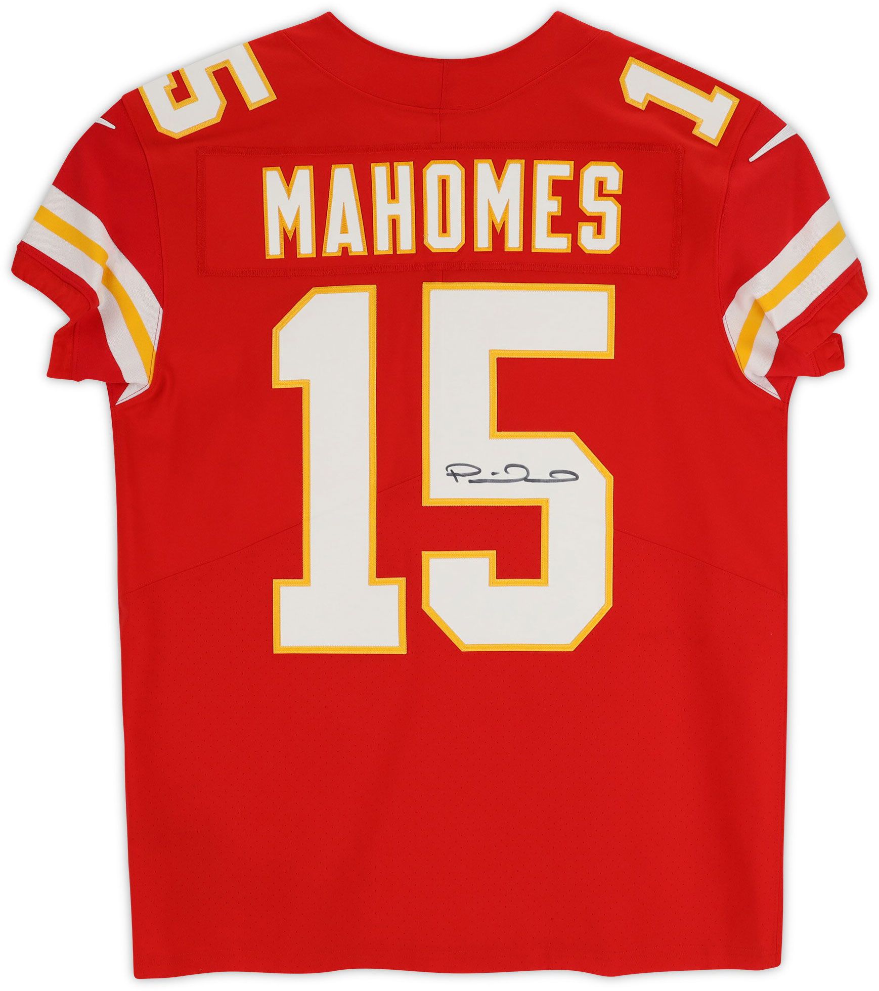 Framed NFL Kansas City Chiefs Patrick Mahomes #15 Authentic Autographed Jersey (Framed under glass, double-matted $250 value) product image