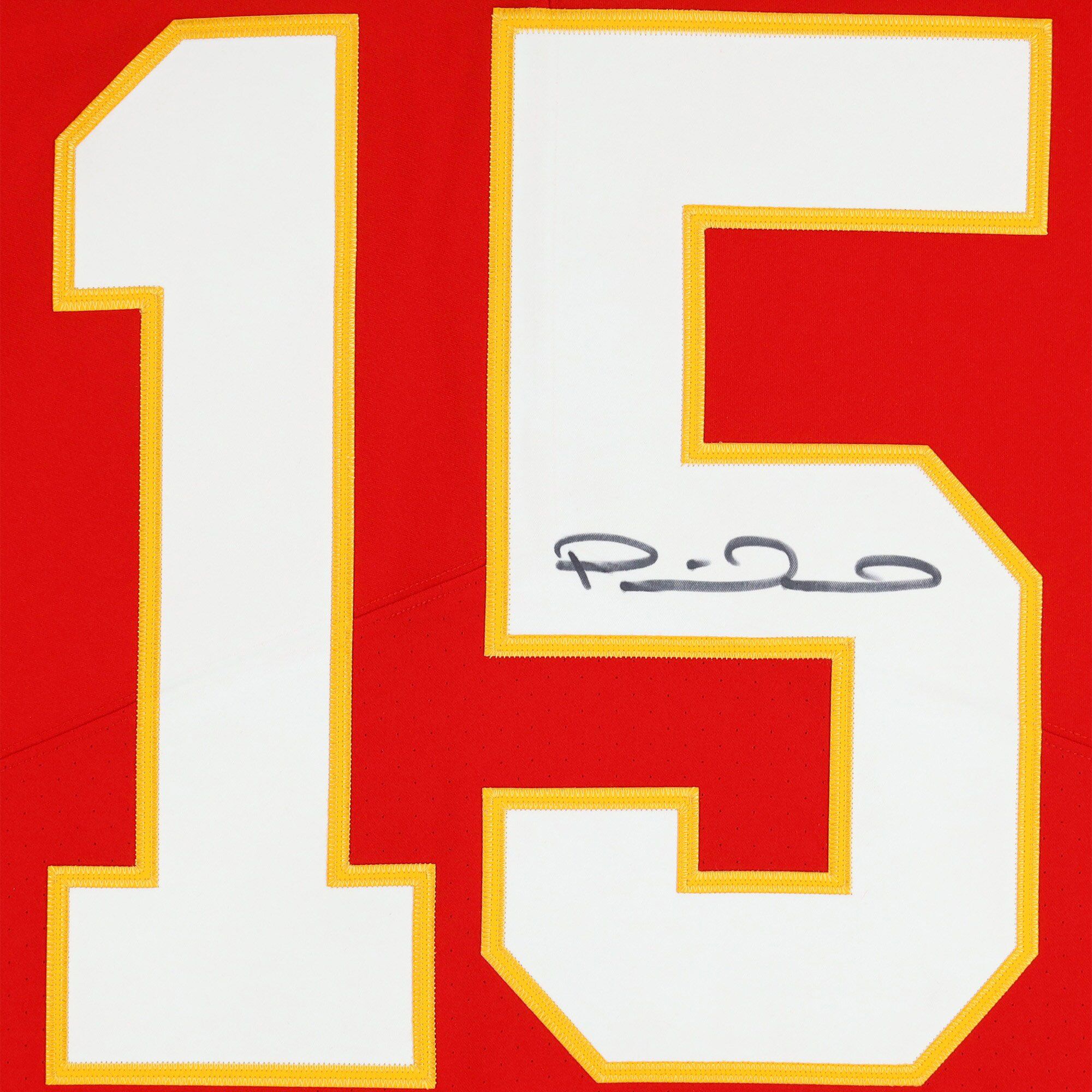 Framed NFL Kansas City Chiefs Patrick Mahomes #15 Authentic Autographed Jersey (Framed under glass, double-matted $250 value) product image