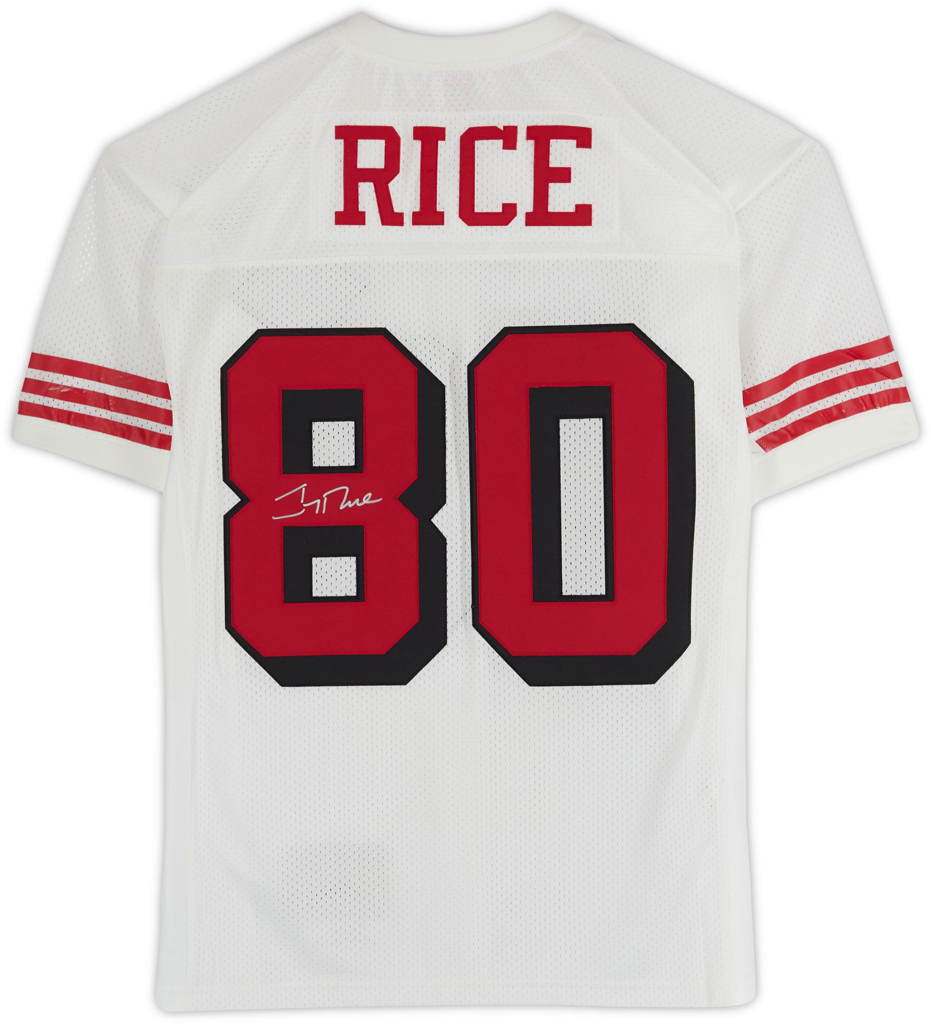 Framed NFL San Francisco 49ers Jerry Rice #80 Authentic Autographed Jersey (Framed under glass, double-matted $250 value) product image