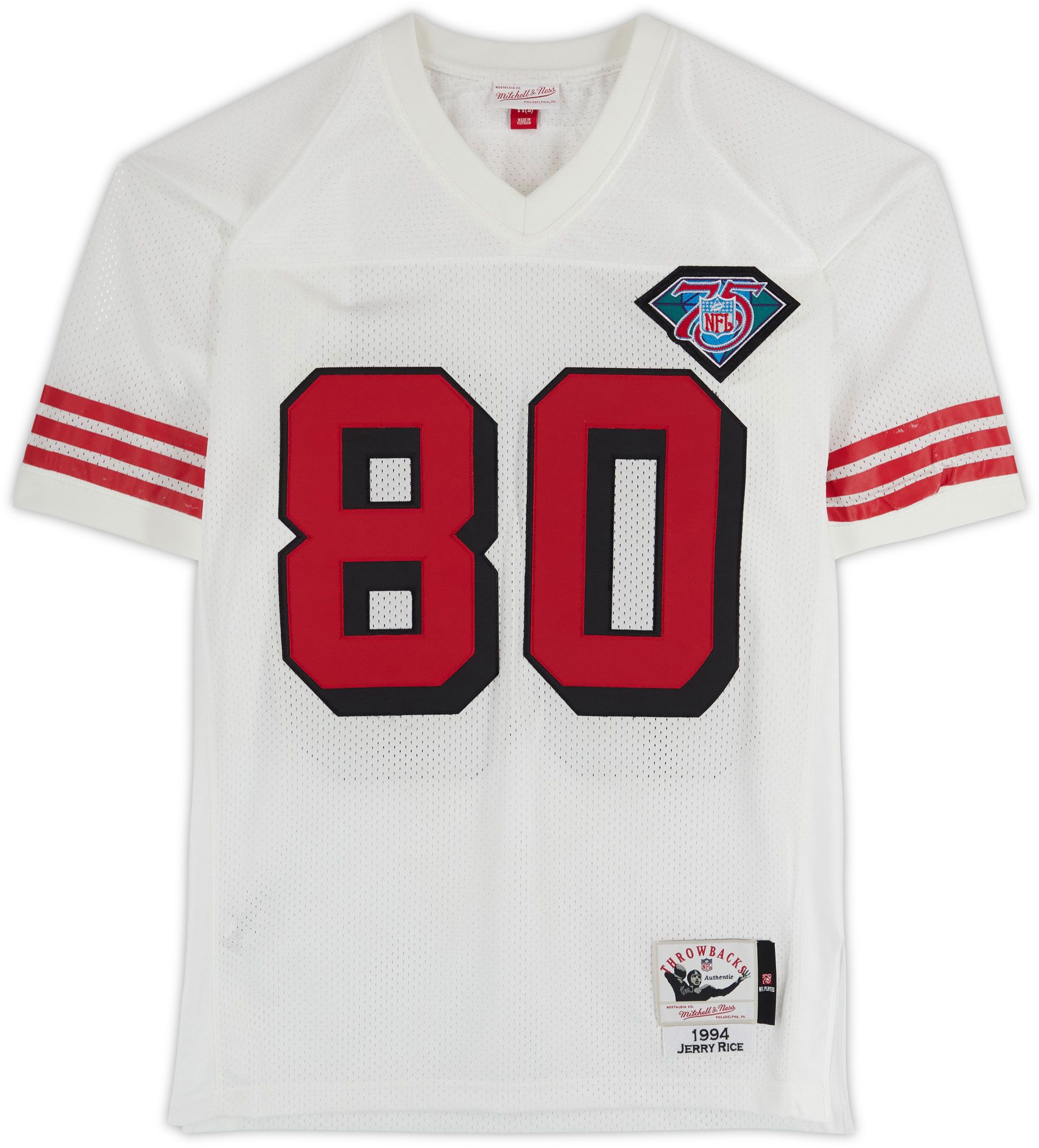 Framed NFL San Francisco 49ers Jerry Rice #80 Authentic Autographed Jersey (Framed under glass, double-matted $250 value) product image