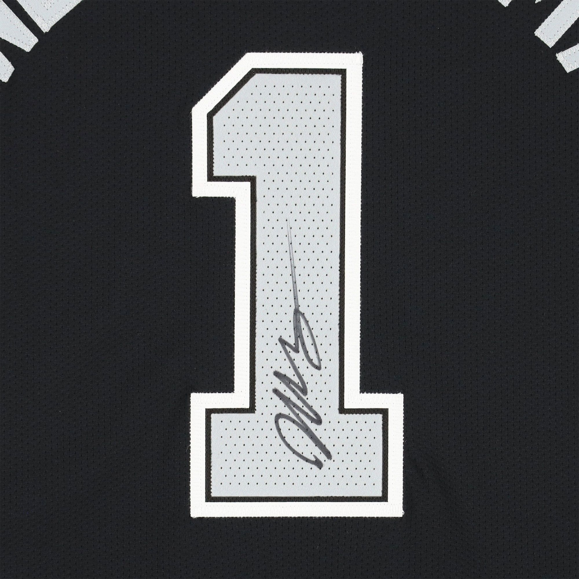 Framed NBA San Antonio Spurs Victor Wembanyama #1 Authentic Autographed Jersey (Framed under glass, double-matted $250 value) product image