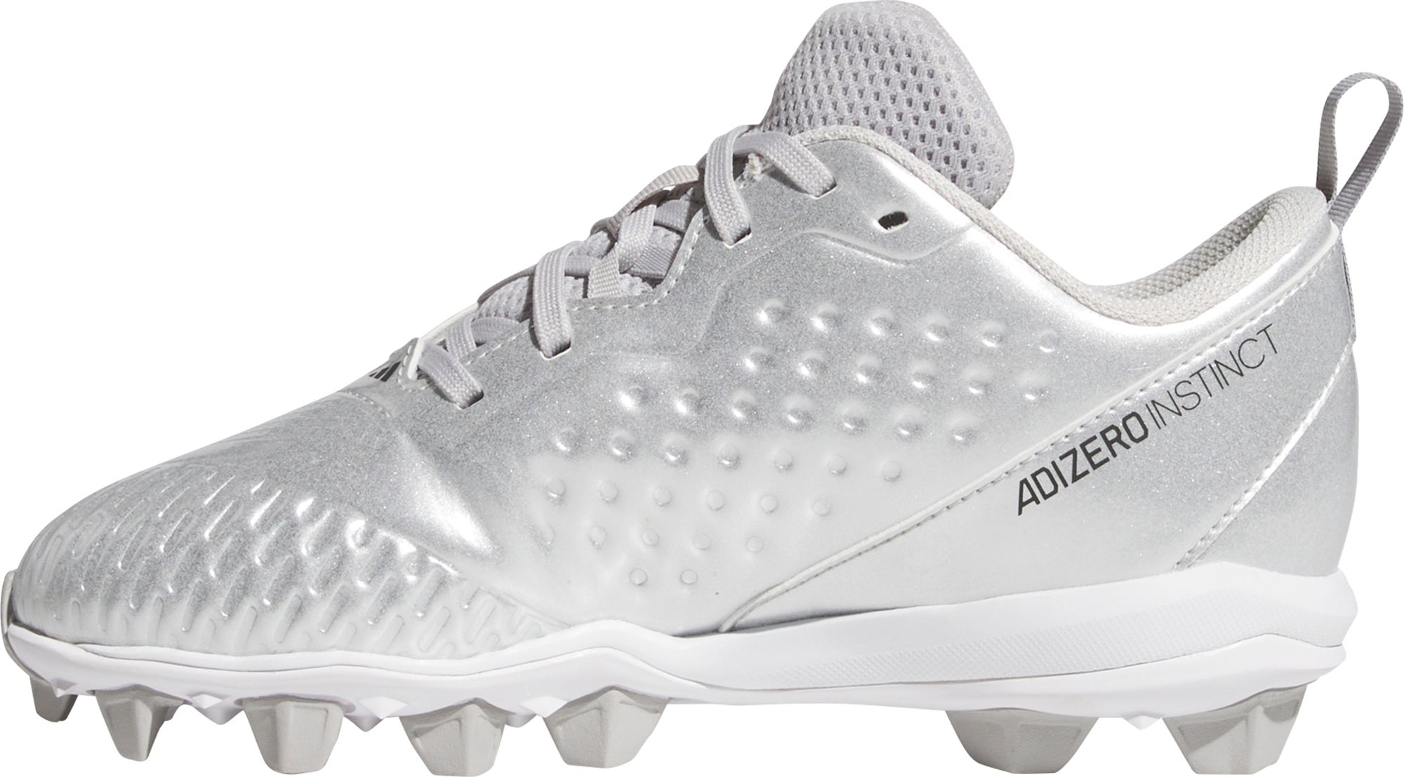 adidas Kid's adizero Instinct Silver Speed MD Softball Cleats product image