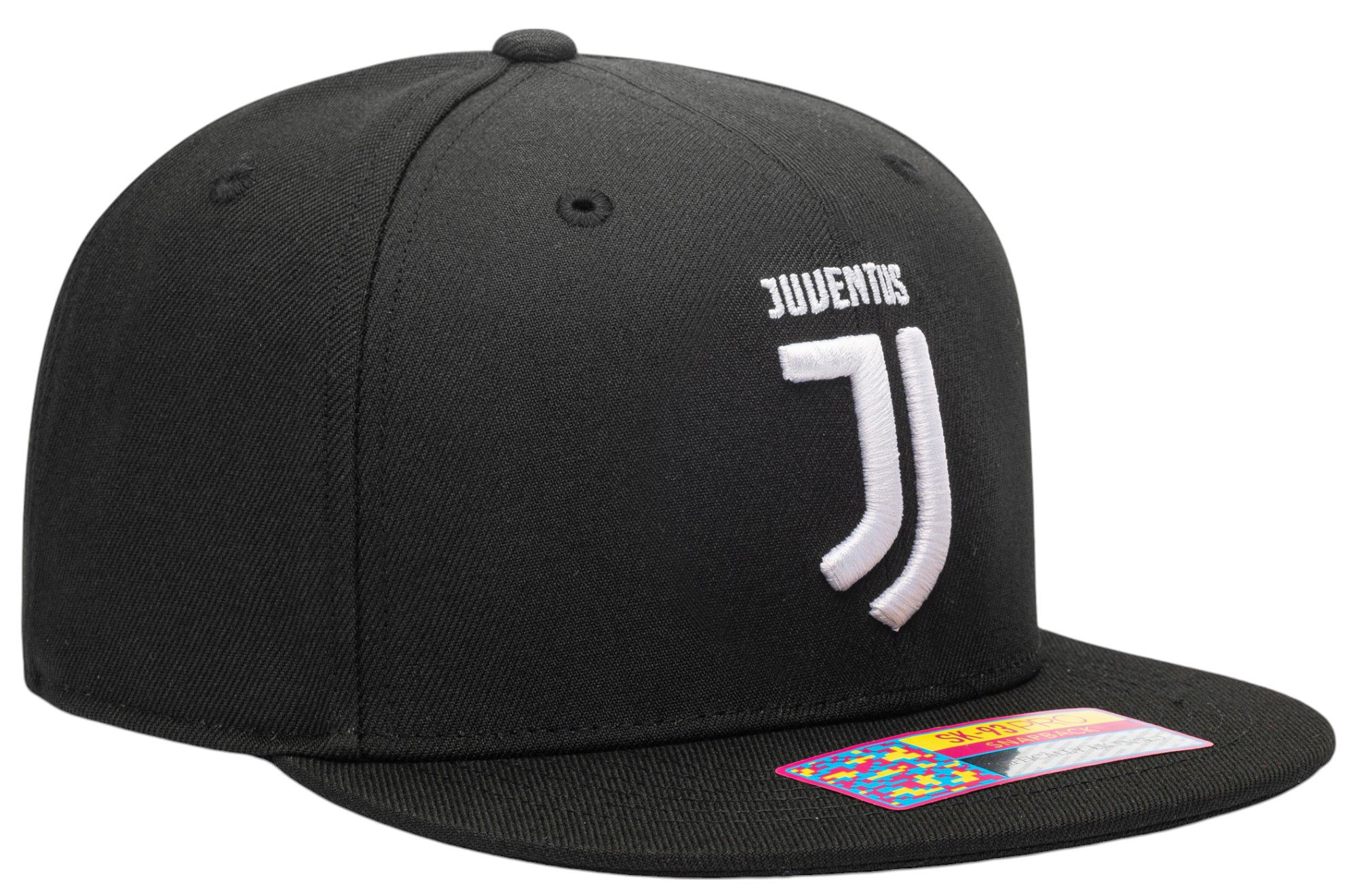 Fan Ink Men's Juventus Black Logo Adjustable Snapback Hat product image
