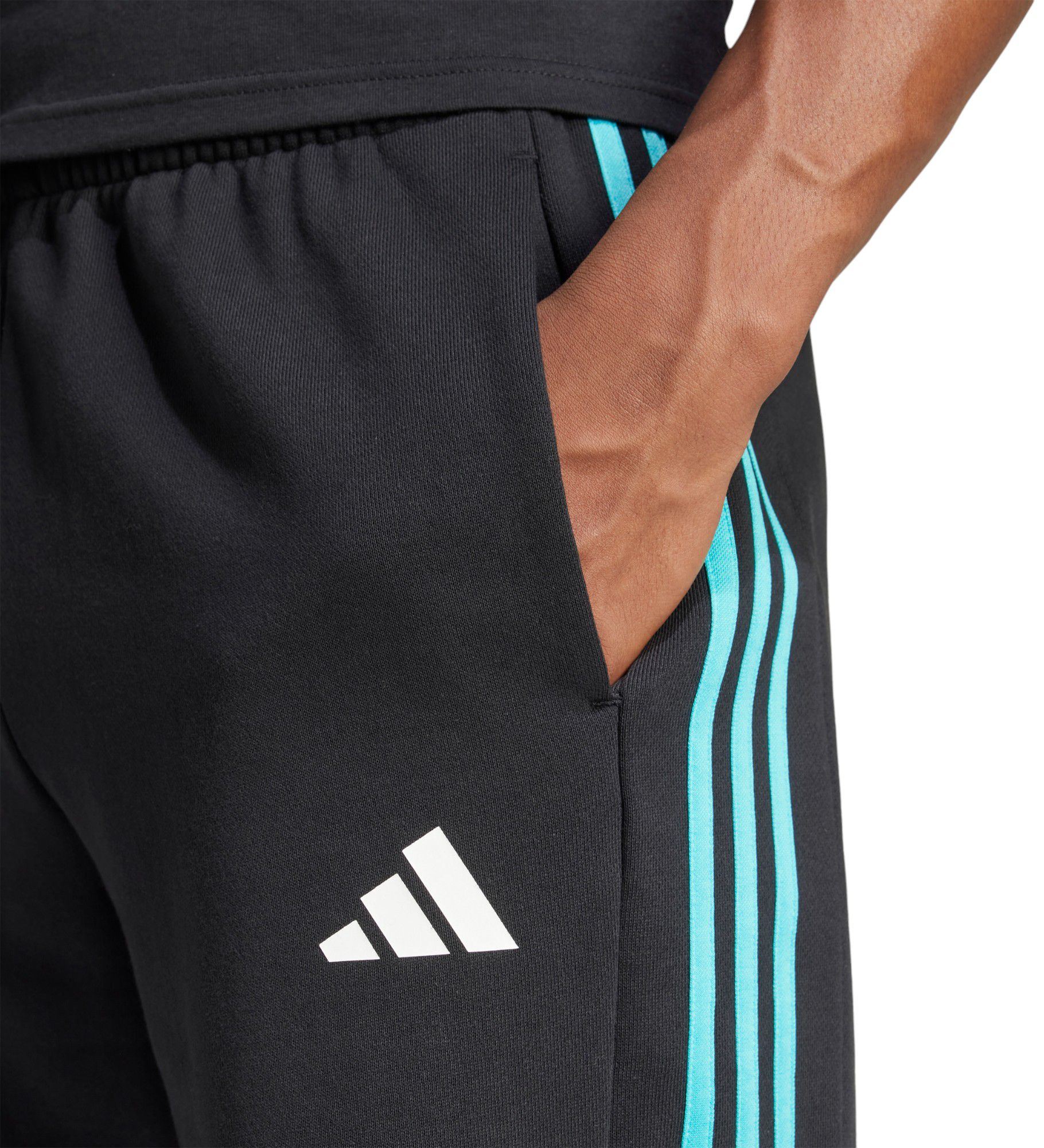 adidas Men's Mercedes Formula 1 DNA Black Shorts product image