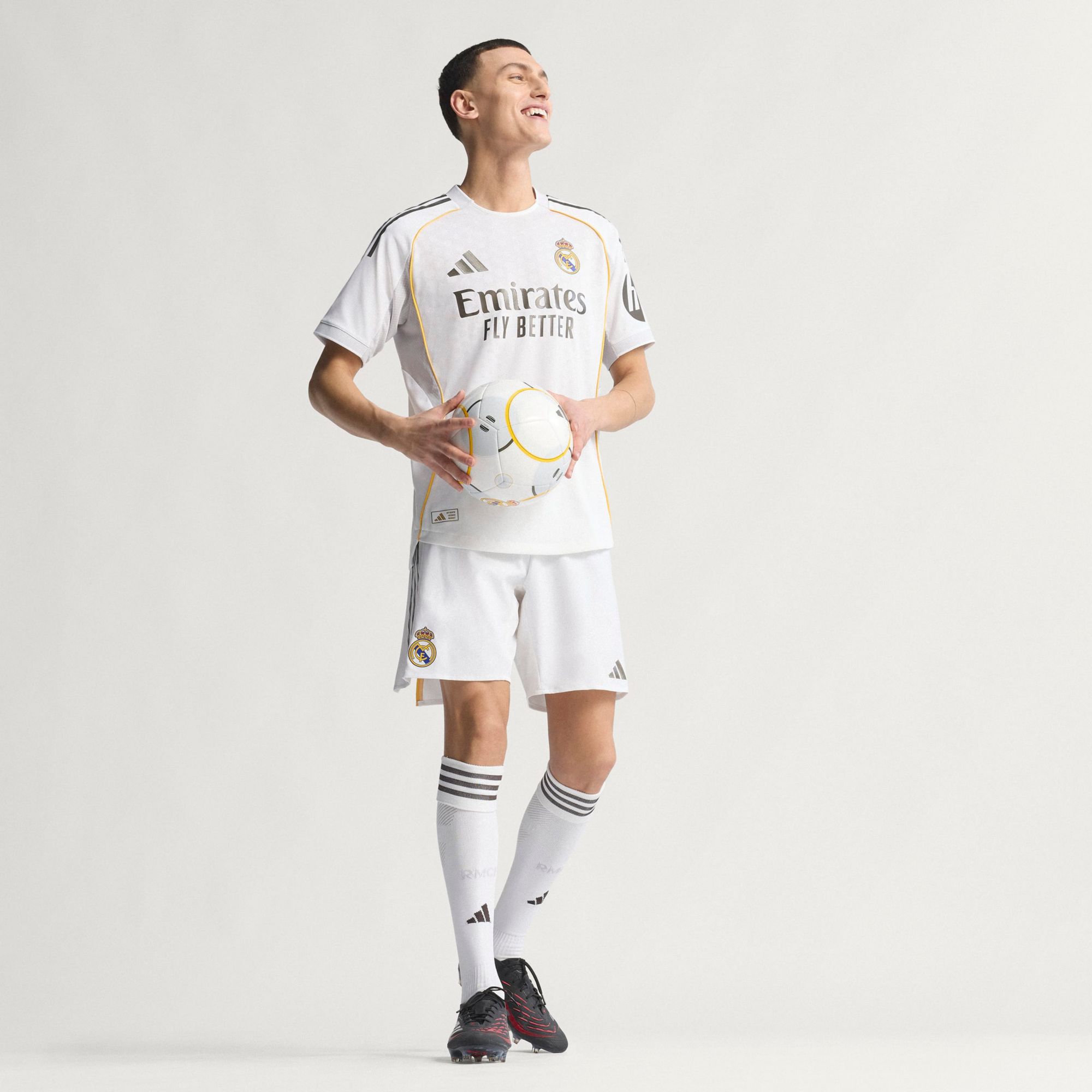 adidas Men's Real Madrid 2025 White Home Authentic Jersey product image