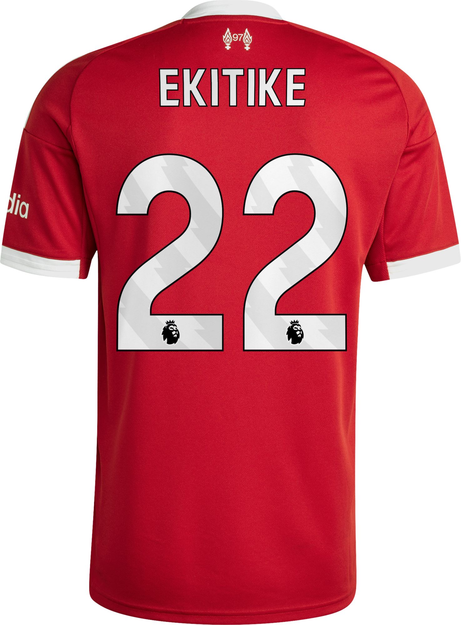 adidas Adult Liverpool FC Hugo Ekitike #22 Home Replica Jersey
