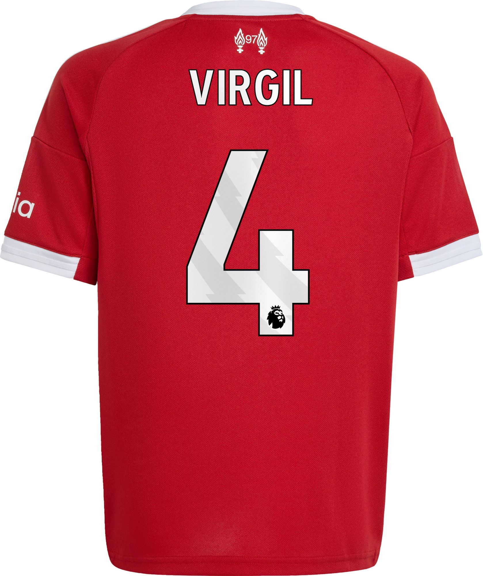 adidas Youth Liverpool FC Virgil van Dijk #4 2025-26 Home Replica Jersey product image