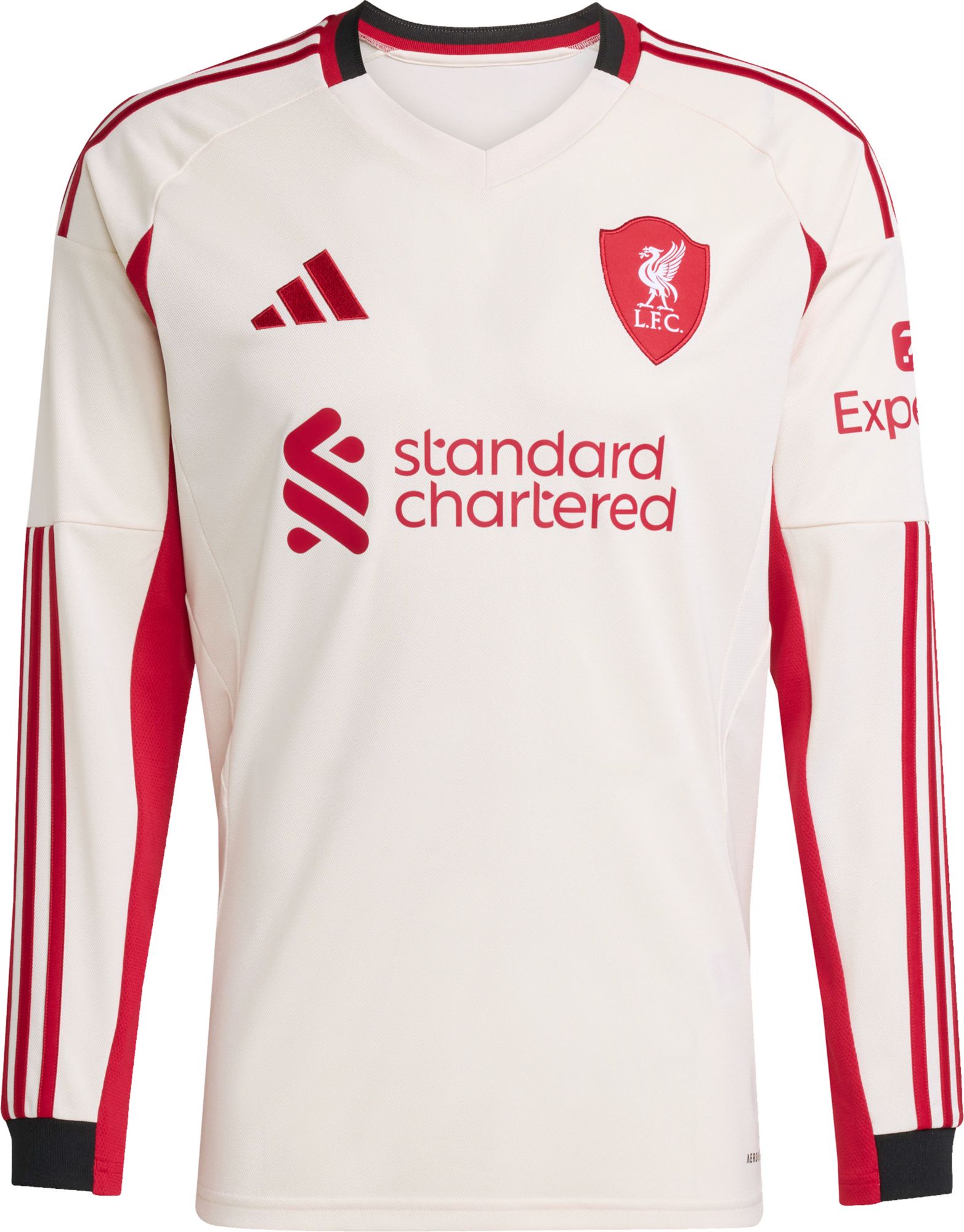 adidas Men's 2025 Liverpool White Away Replica Jersey product image