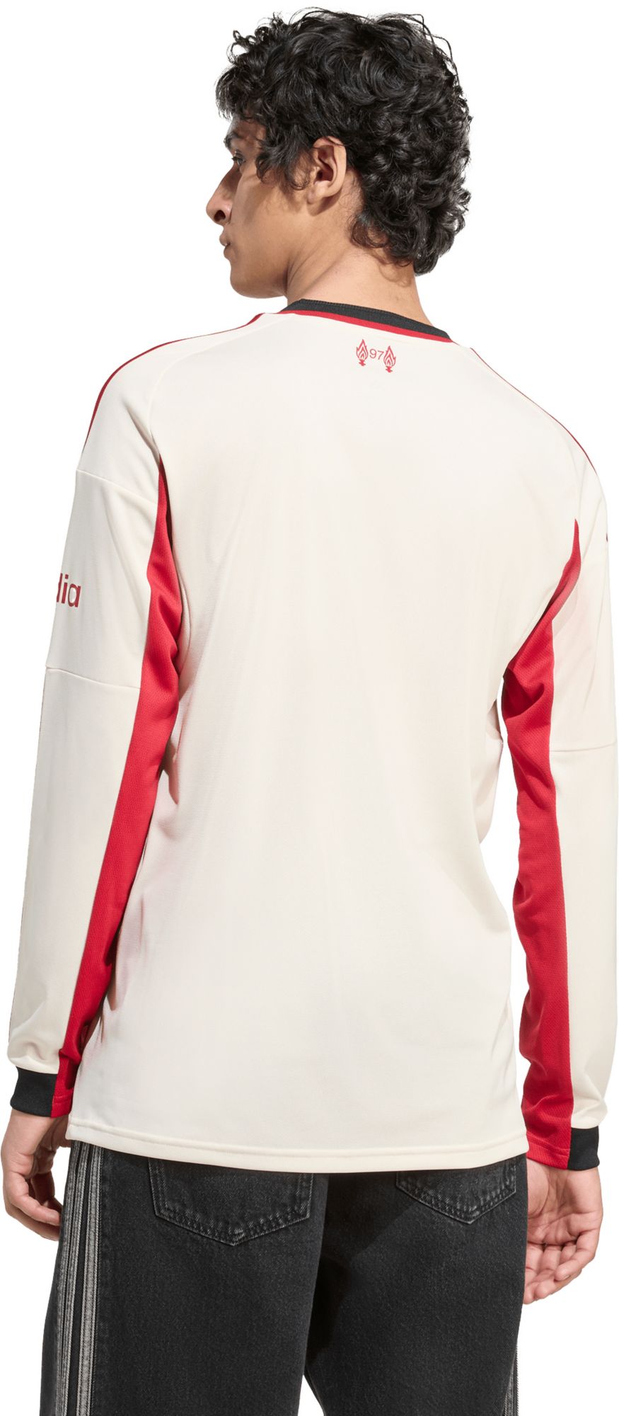 adidas Men's 2025 Liverpool White Away Replica Jersey product image