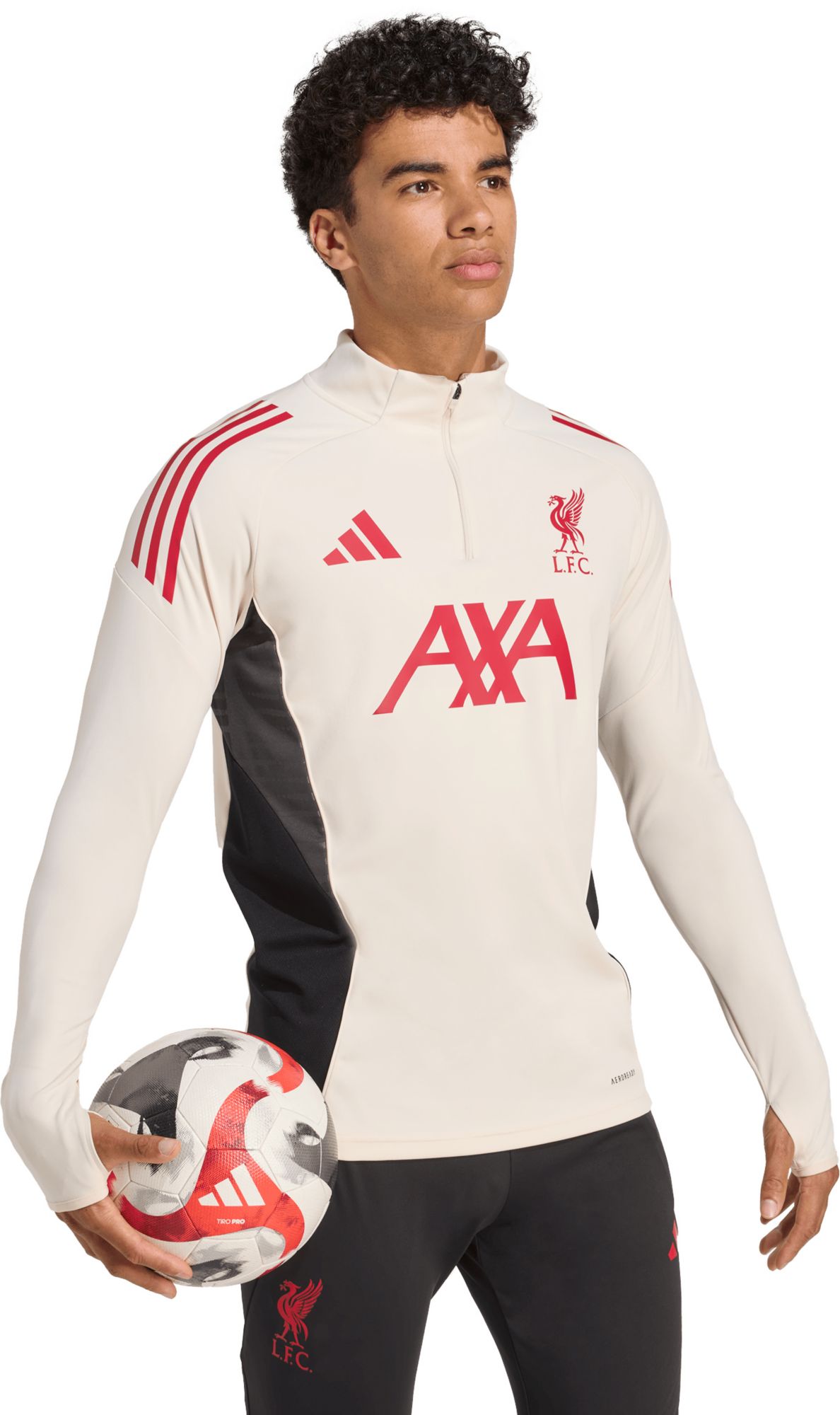 adidas Men's Liverpool FC 2025-26 White Third Training Quarter-Zip product image