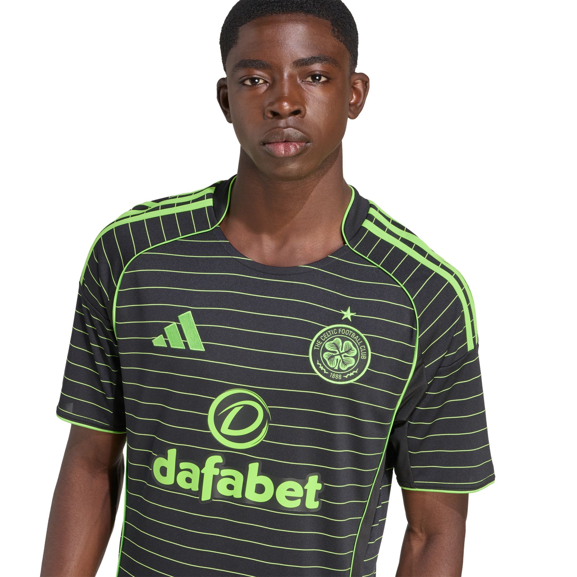 adidas Adult Celtic FC 2025-26 Black Away Replica Jersey product image