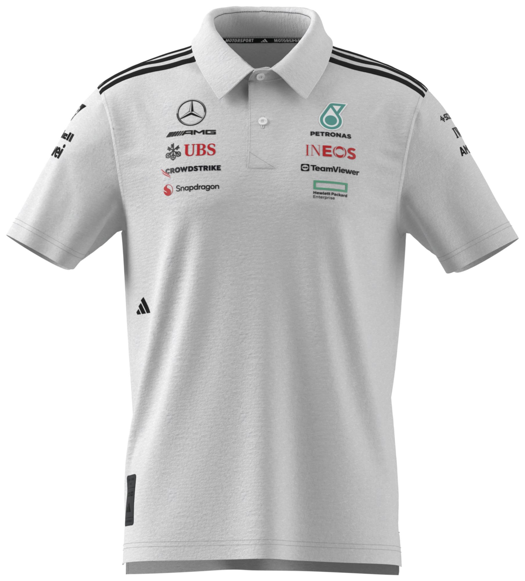 adidas Men's Mercedes F1 White Team Polo product image