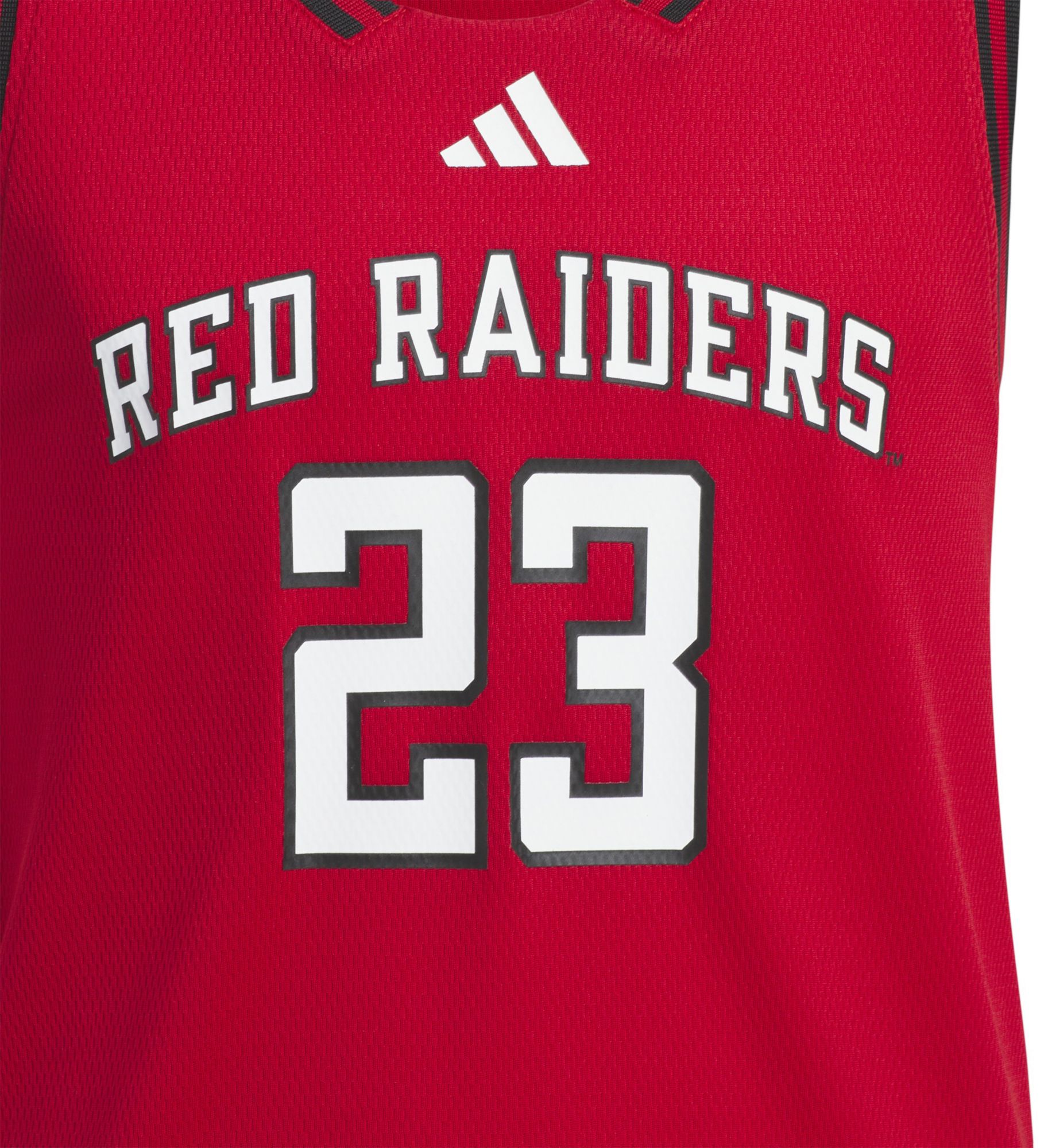 adidas Youth Texas Tech Red Raiders Team Power Red Swingman Basketball Jersey product image