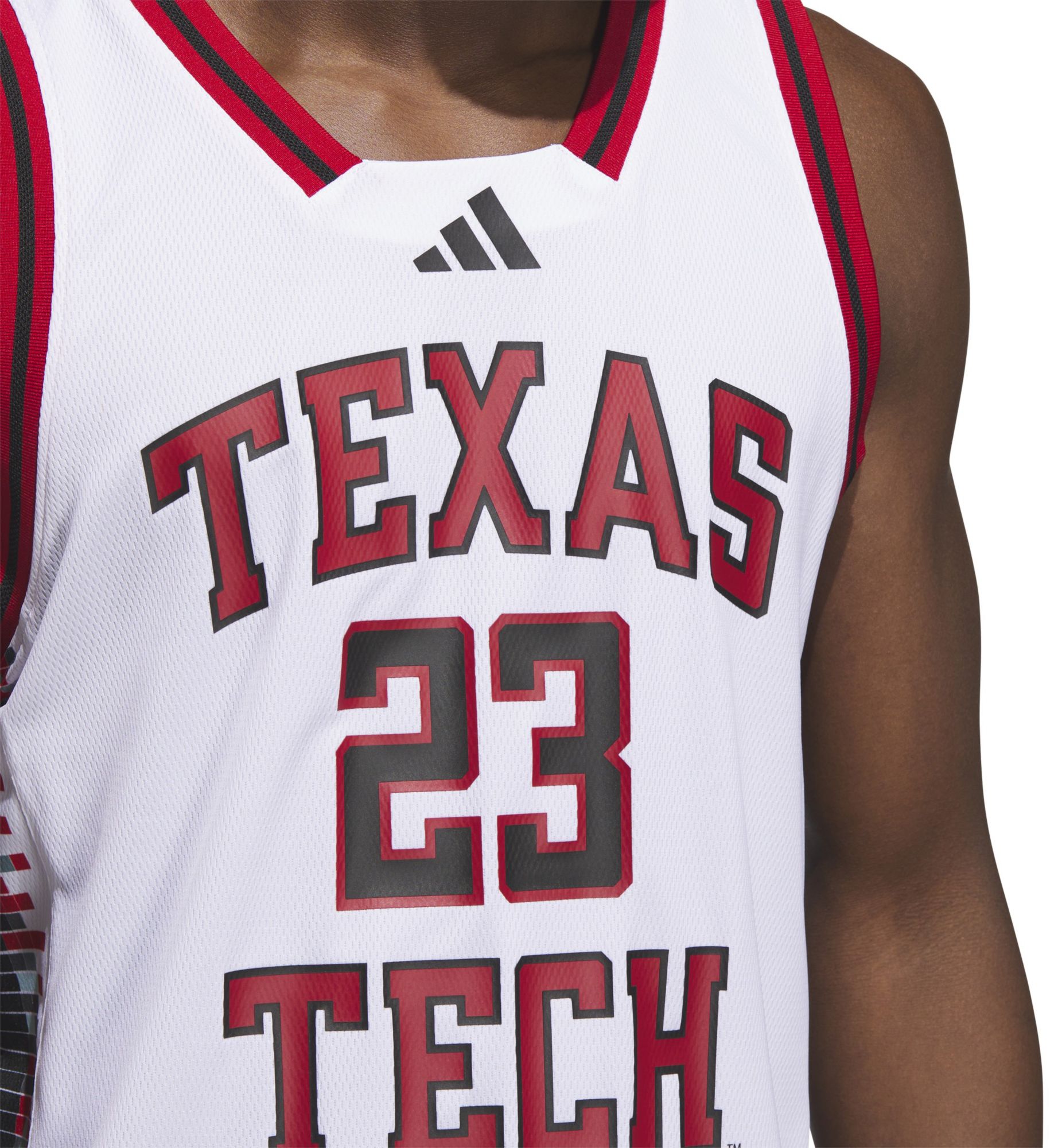 adidas Men's Texas Tech Red Raiders White Swingman Basketball Jersey product image