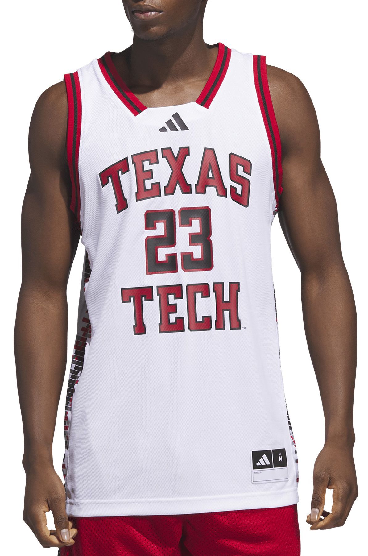adidas Men's Texas Tech Red Raiders White Swingman Basketball Jersey product image
