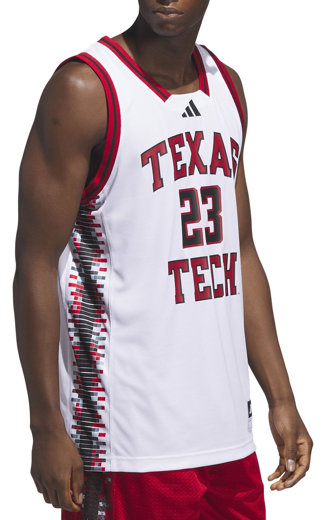adidas Men's Texas Tech Red Raiders White Swingman Basketball Jersey product image