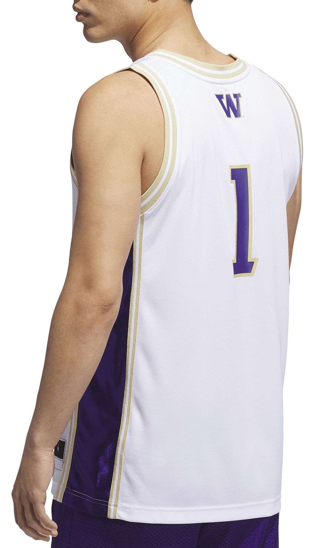 adidas Men's Washington Huskies White Swingman Basketball Jersey product image