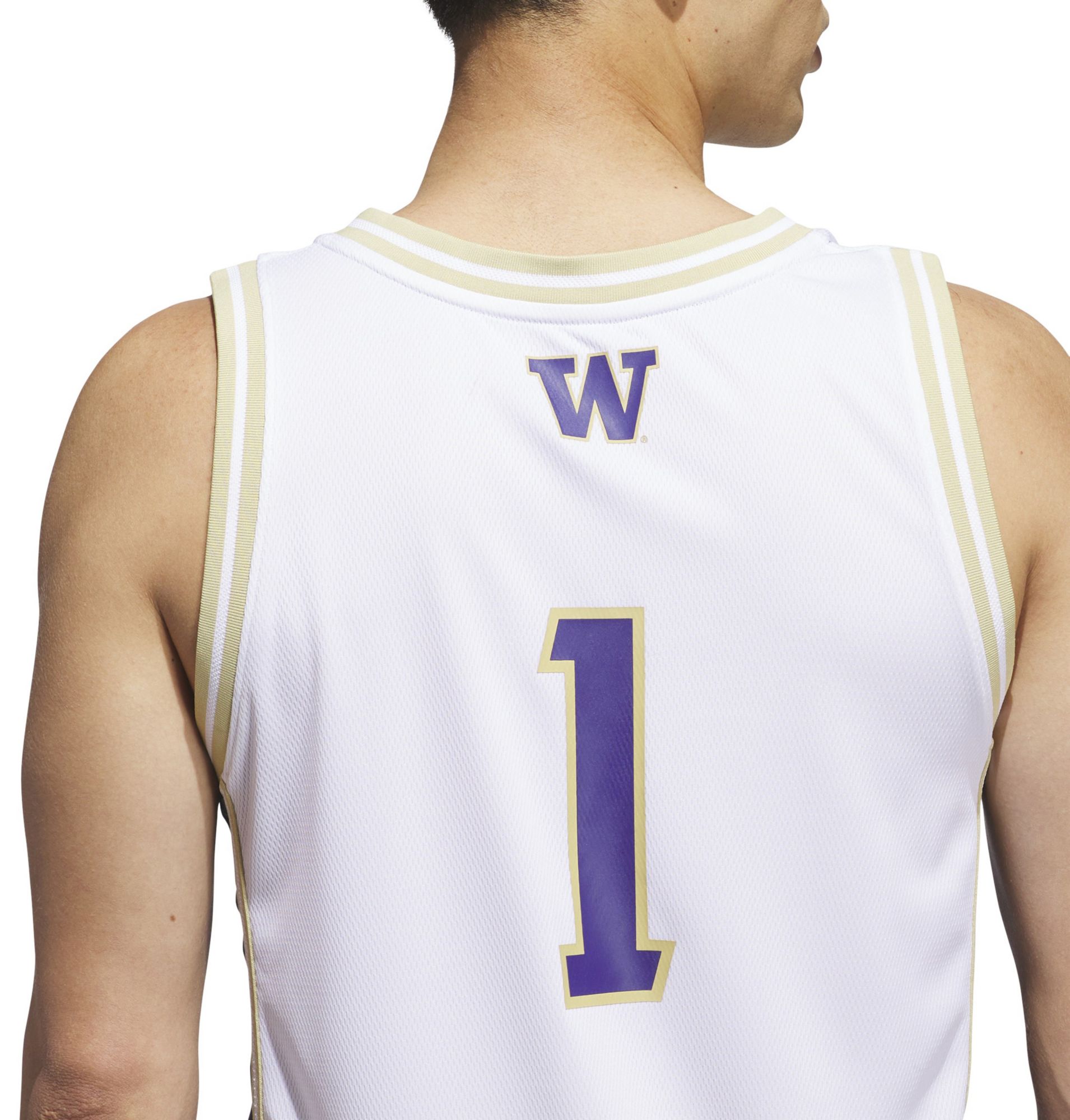 adidas Men's Washington Huskies White Swingman Basketball Jersey product image
