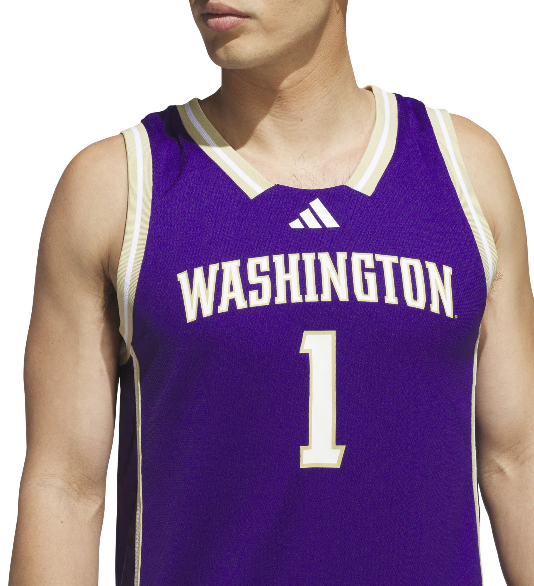 adidas Men's Washington Huskies Purple Swingman Basketball Jersey product image