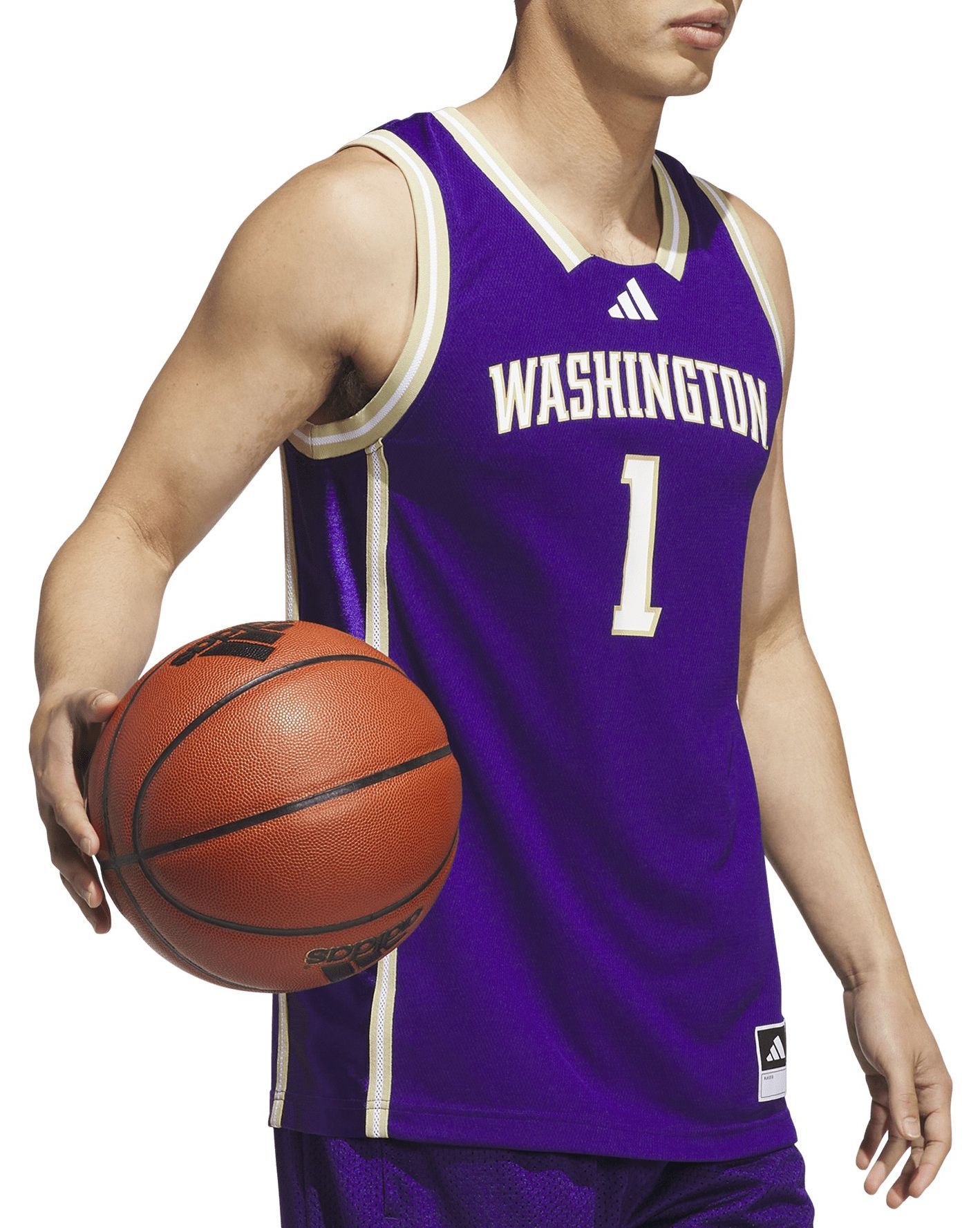 adidas Men's Washington Huskies Purple Swingman Basketball Jersey product image