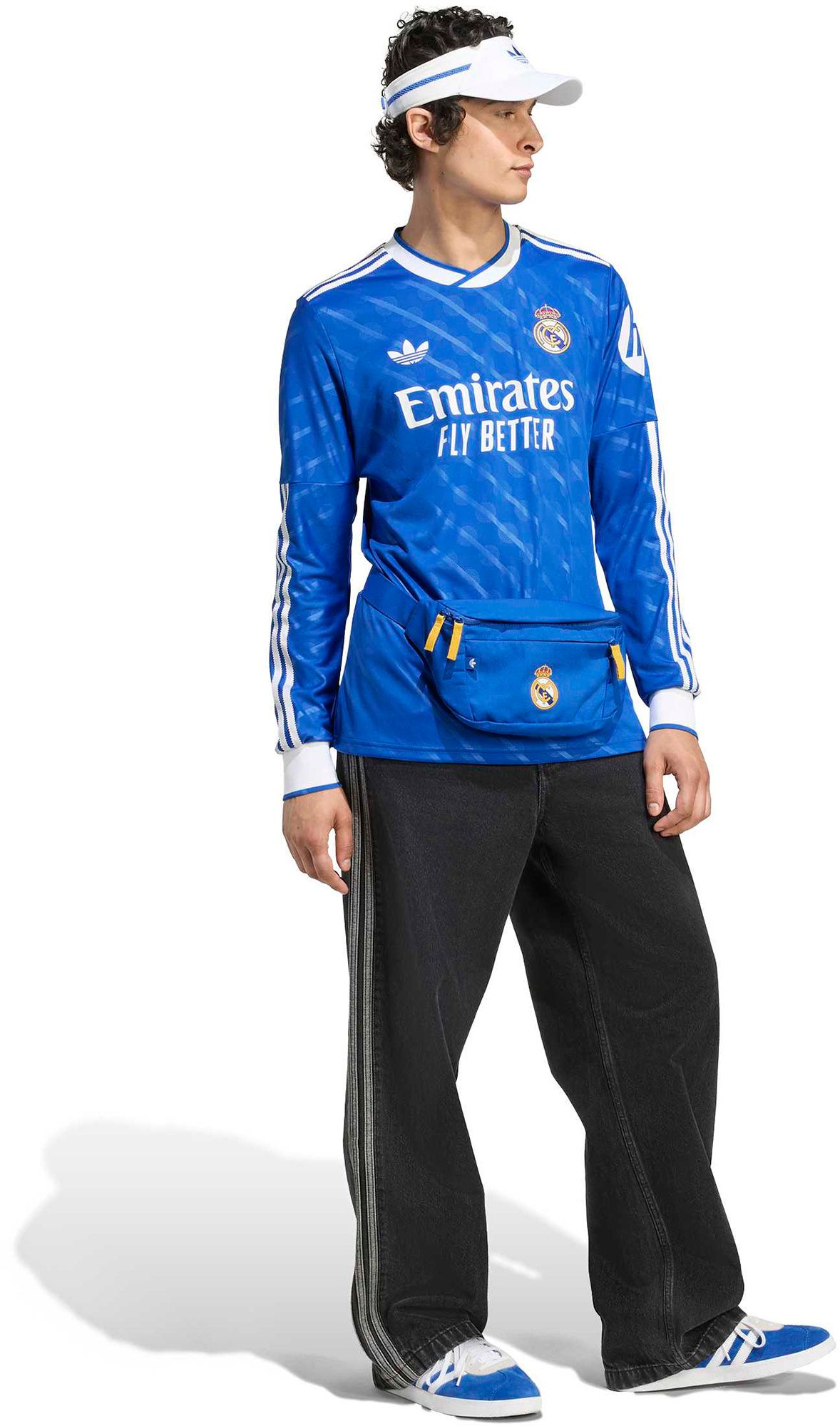 adidas Men's 2025 Real Madrid Blue Third Replica Jersey product image