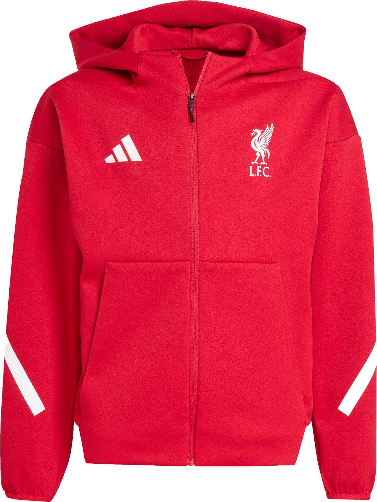 adidas Youth Liverpool FC 2025-26 Red Home Prematch Full-Zip Jacket product image