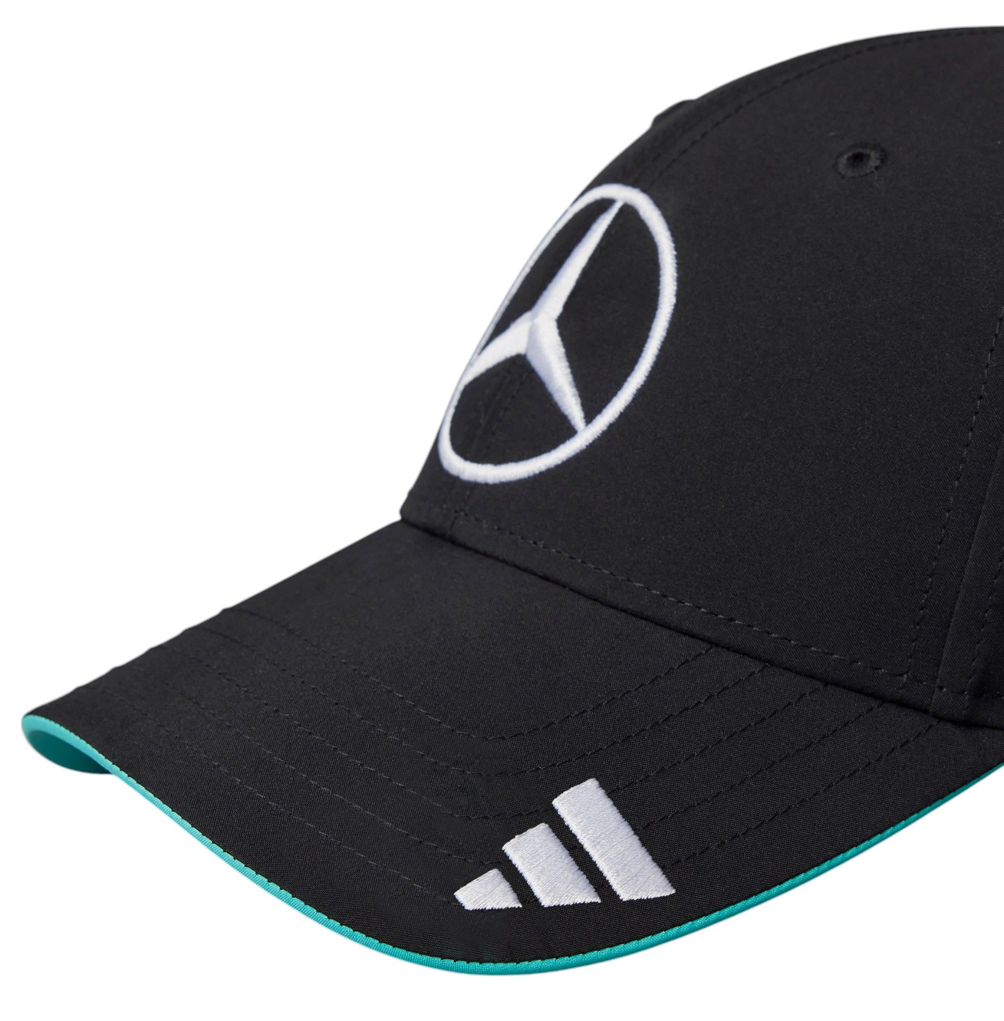 adidas Adult Mercedes F1 Black Adjustable Dad Hat product image