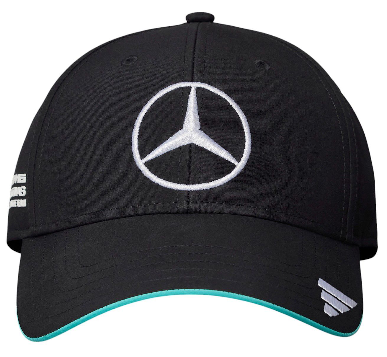 adidas Adult Mercedes F1 Black Adjustable Dad Hat product image