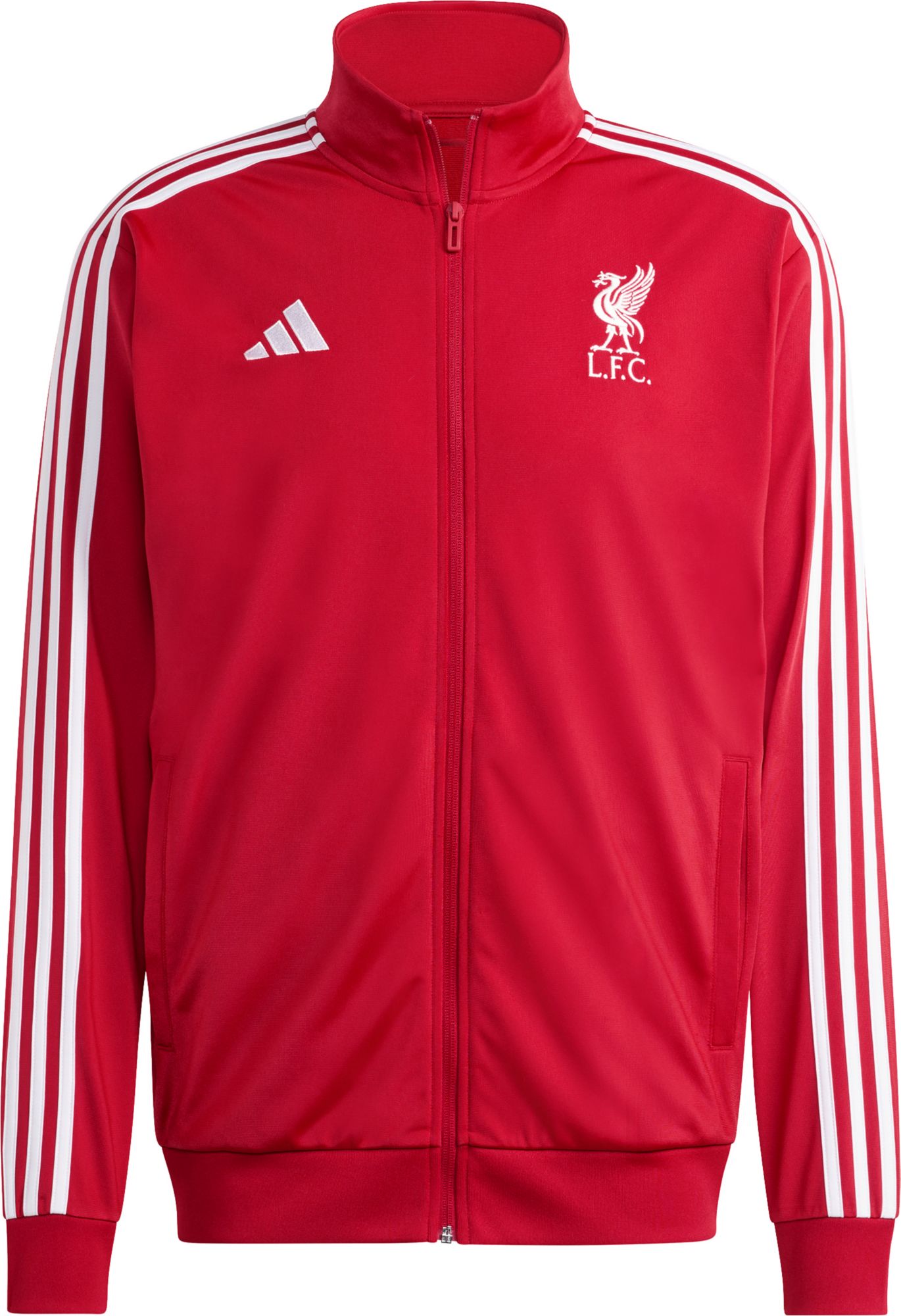 adidas Men's Liverpool FC 2025-26 Red Home Team Logo Full-Zip Jacket product image