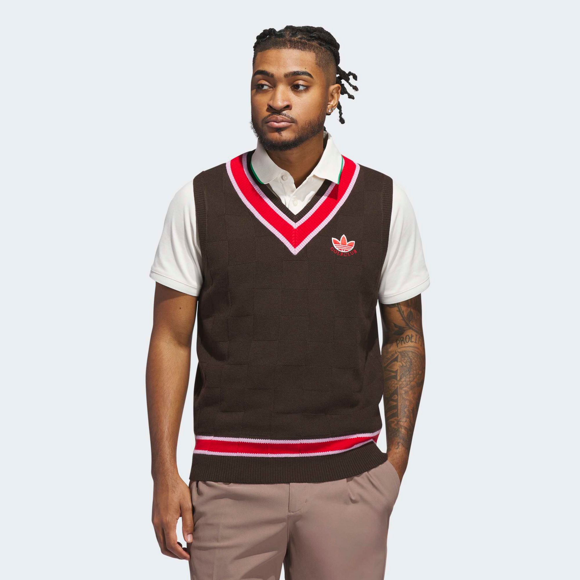 adidas Originals Men's Sleeveless Knit Golf Vest product image