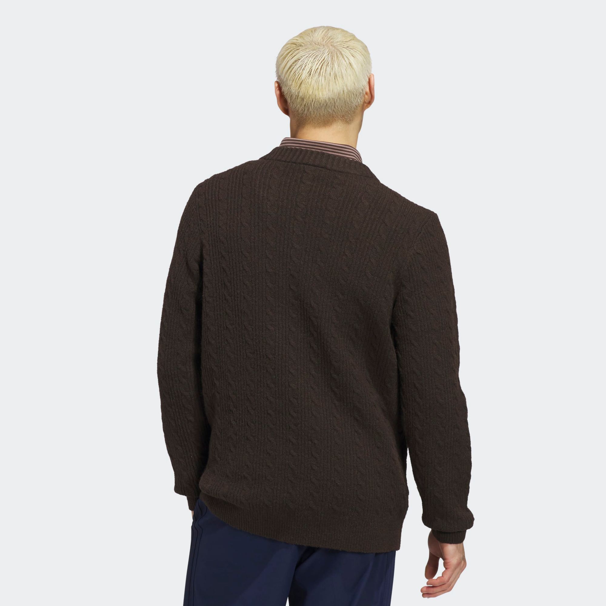 adidas Originals Men's Long Sleeve Cableknit Golf Sweater product image