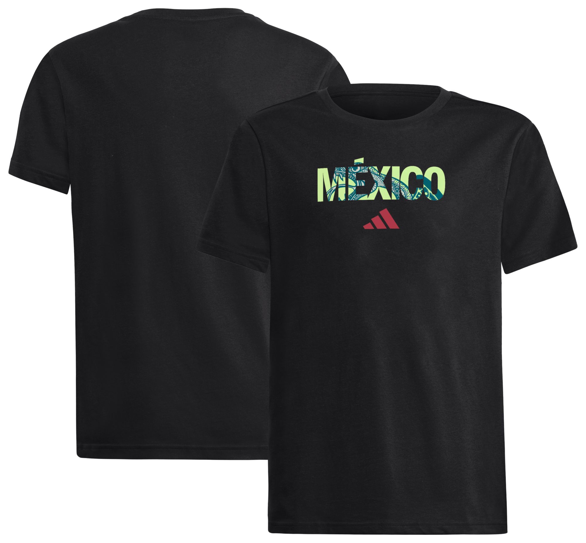 adidas Youth Mexico High Brand Black T-Shirt product image