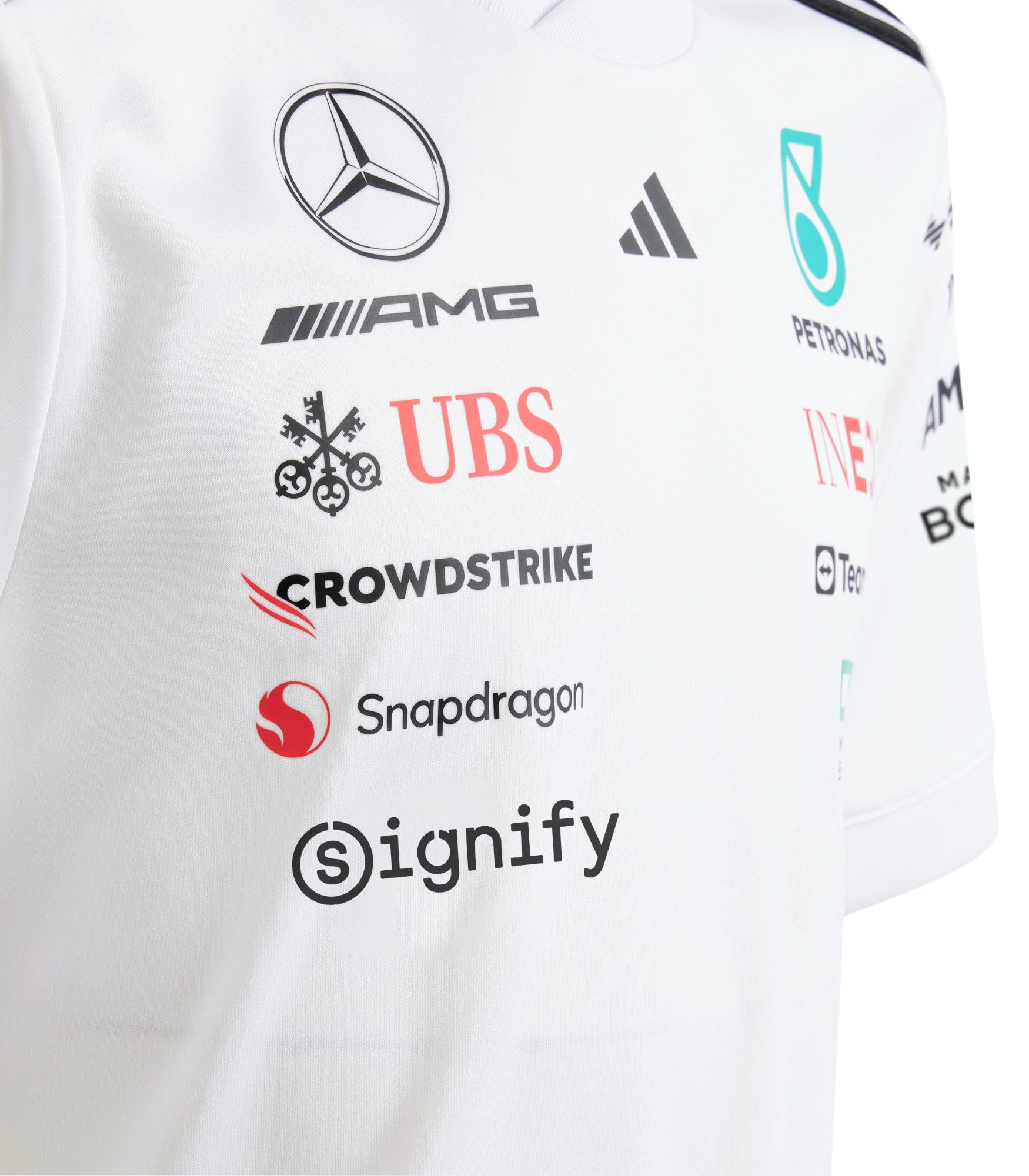 adidas Youth Mercedes Formula 1 White Jersey product image