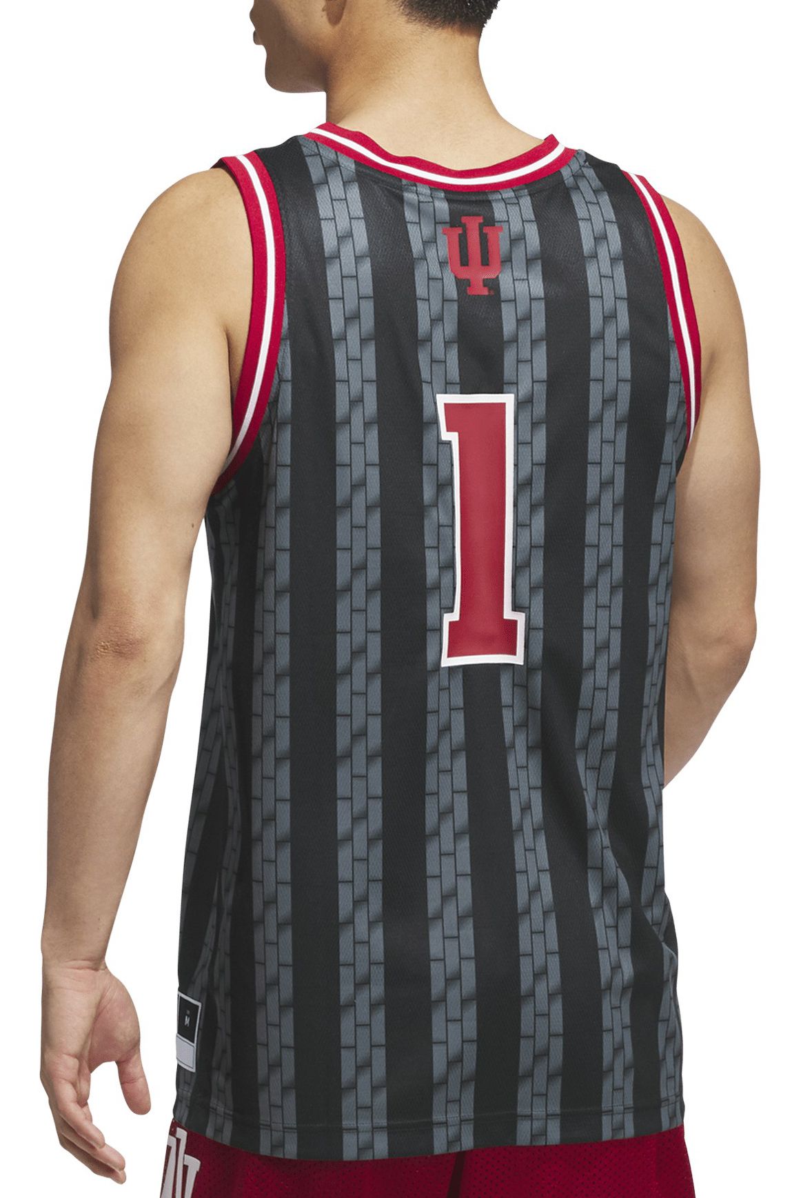 adidas Men's Indiana Hoosiers Black Swingman Basketball Jersey product image