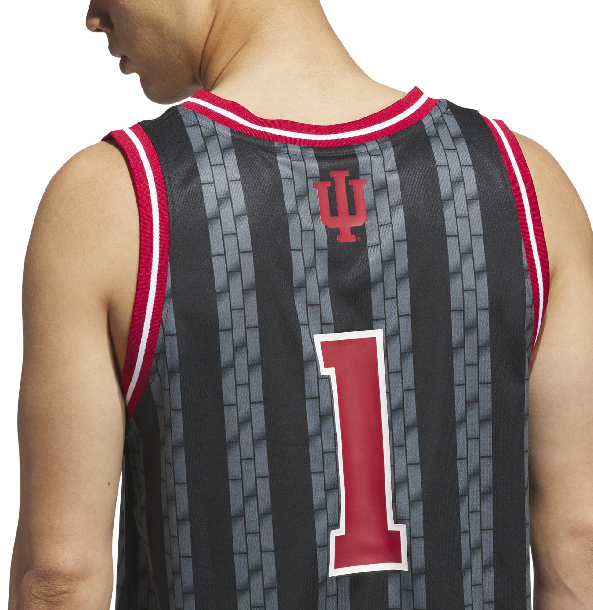 adidas Men's Indiana Hoosiers Black Swingman Basketball Jersey product image
