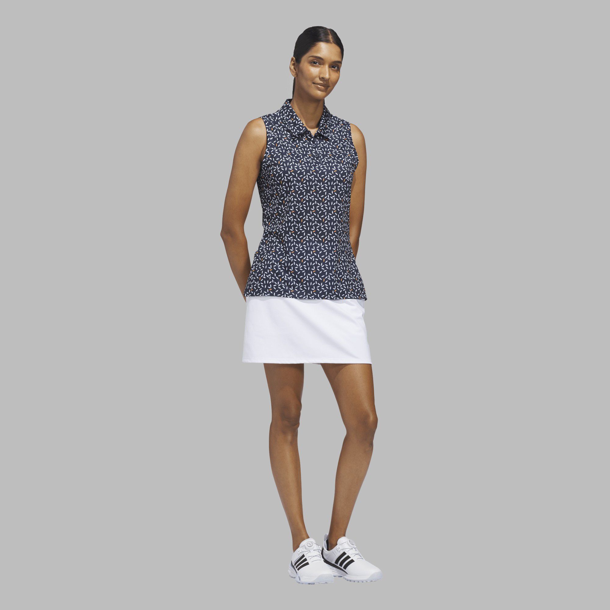 adidas Women's Ultimate365 Printed Climacool Sleeveless Golf Polo product image
