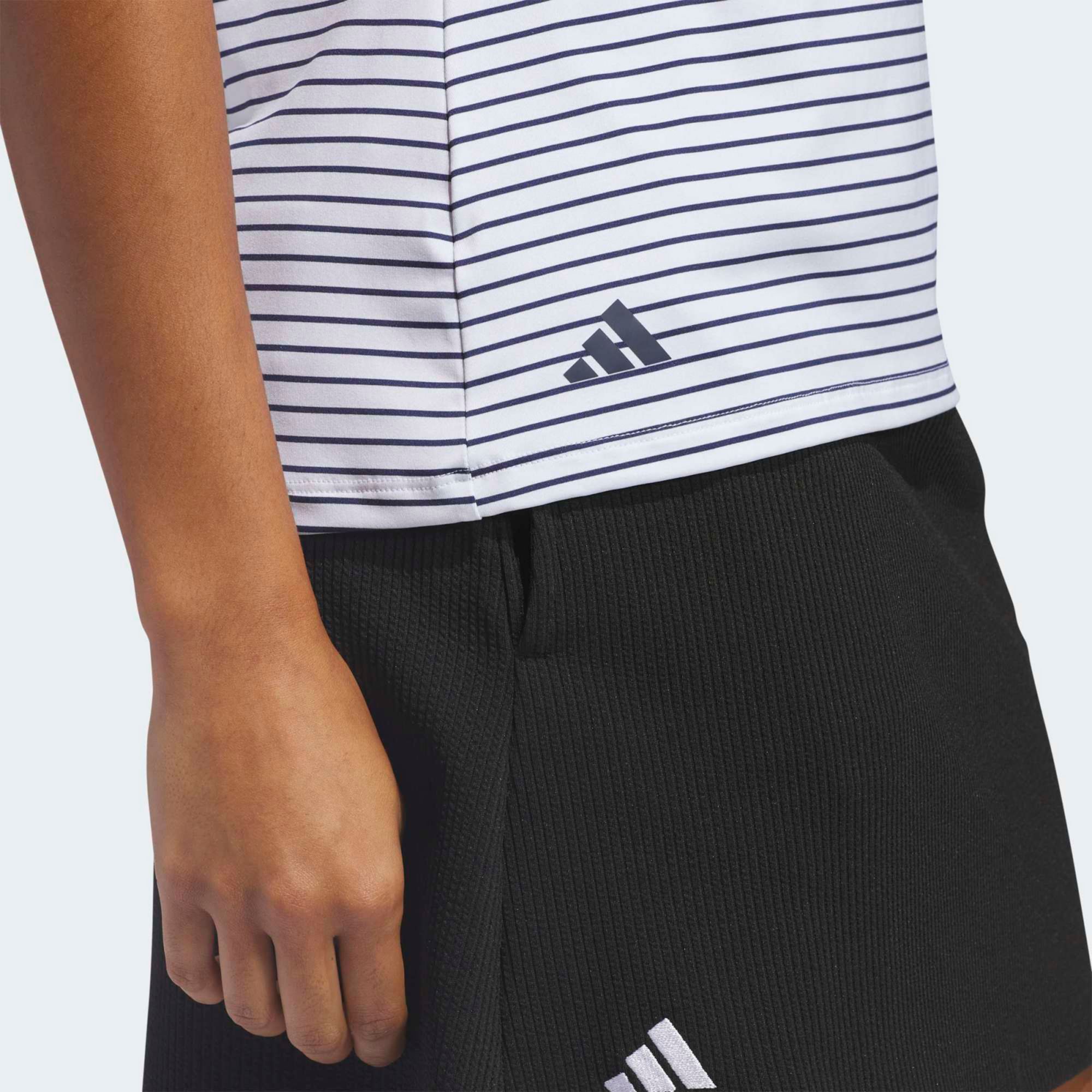 adidas Women's Performance Stripe Sleeveless Golf Polo product image