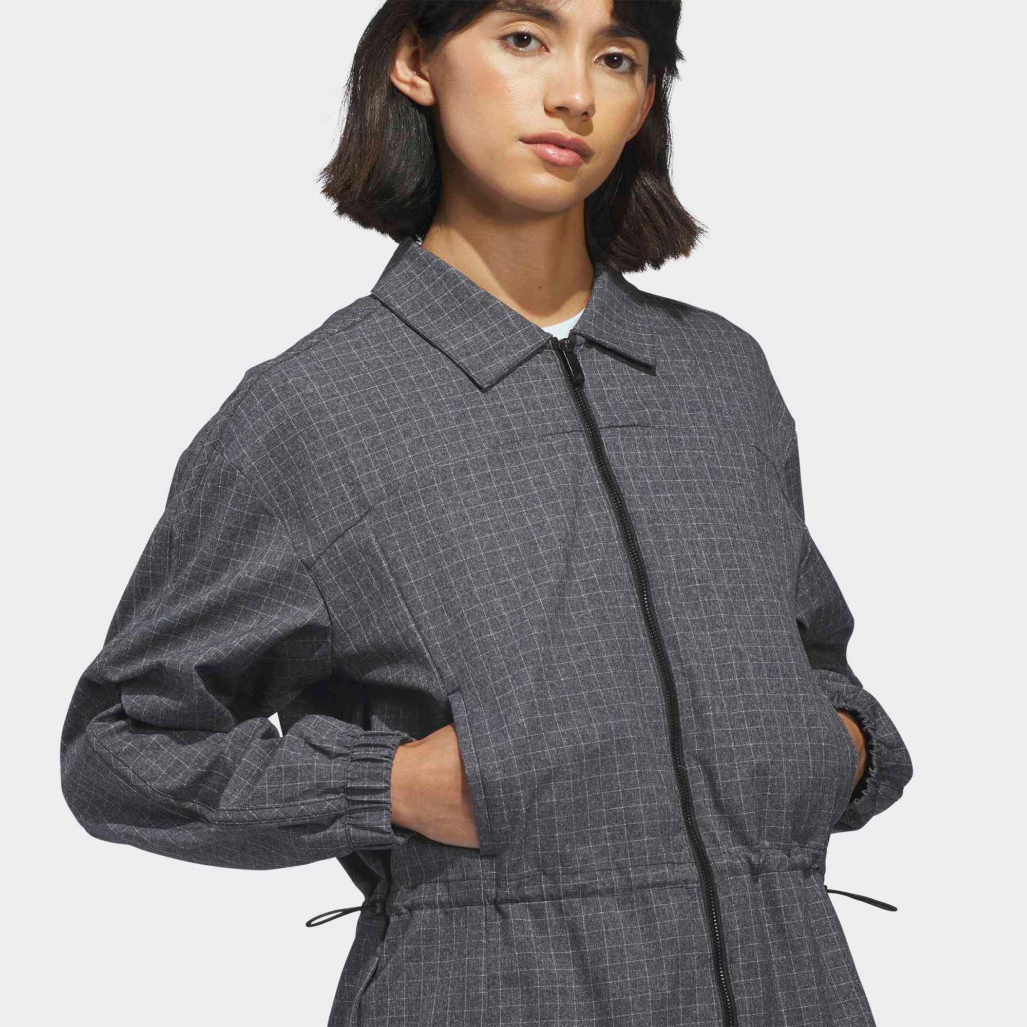 adidas Women's Ultimate365+ Peplum Grid Golf Jacket product image
