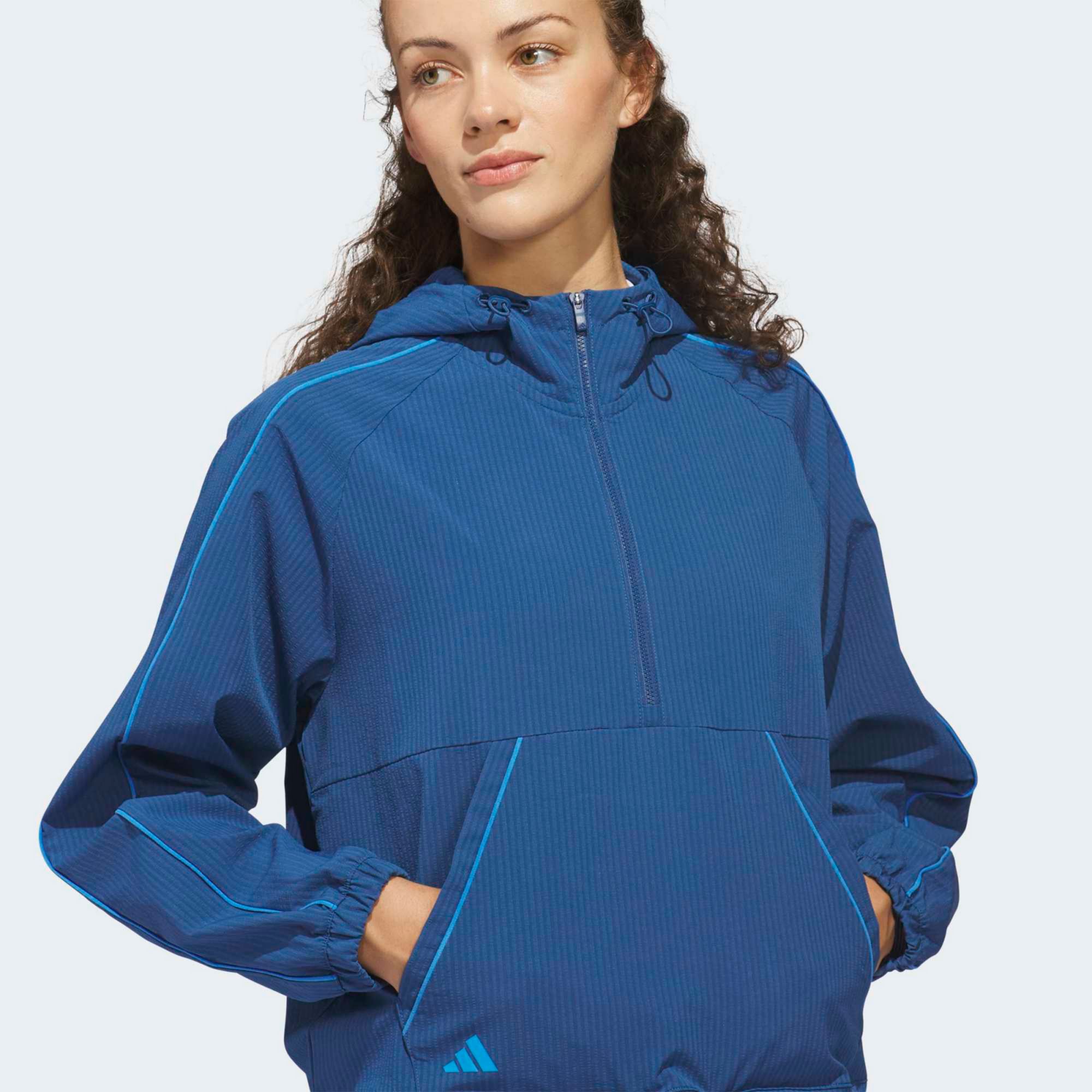 adidas Women's Ultimate365 Seersucker 1/4 Zip Golf Jacket product image