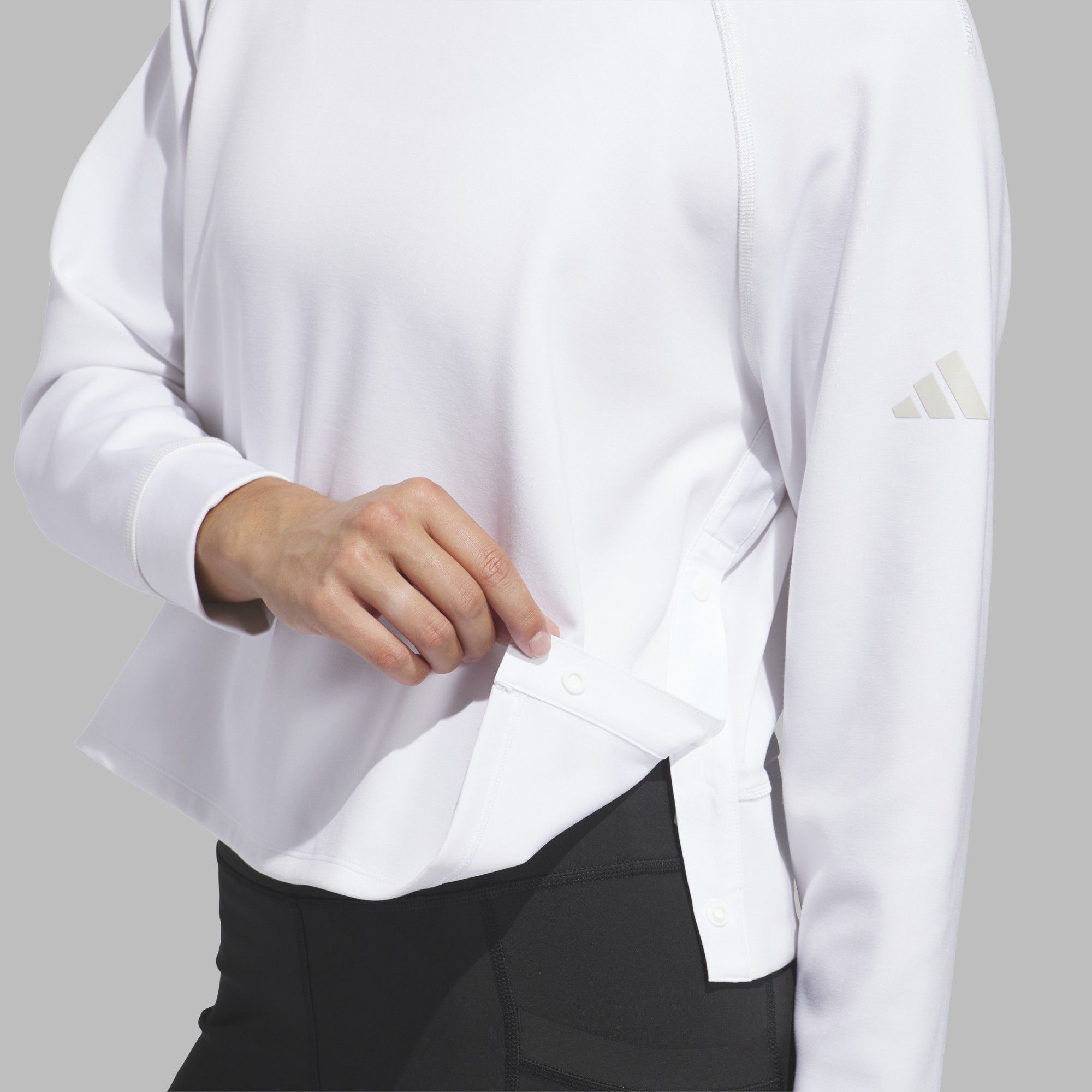 adidas Women's Beyond Side-Snap Crew Golf Sweatshirt product image