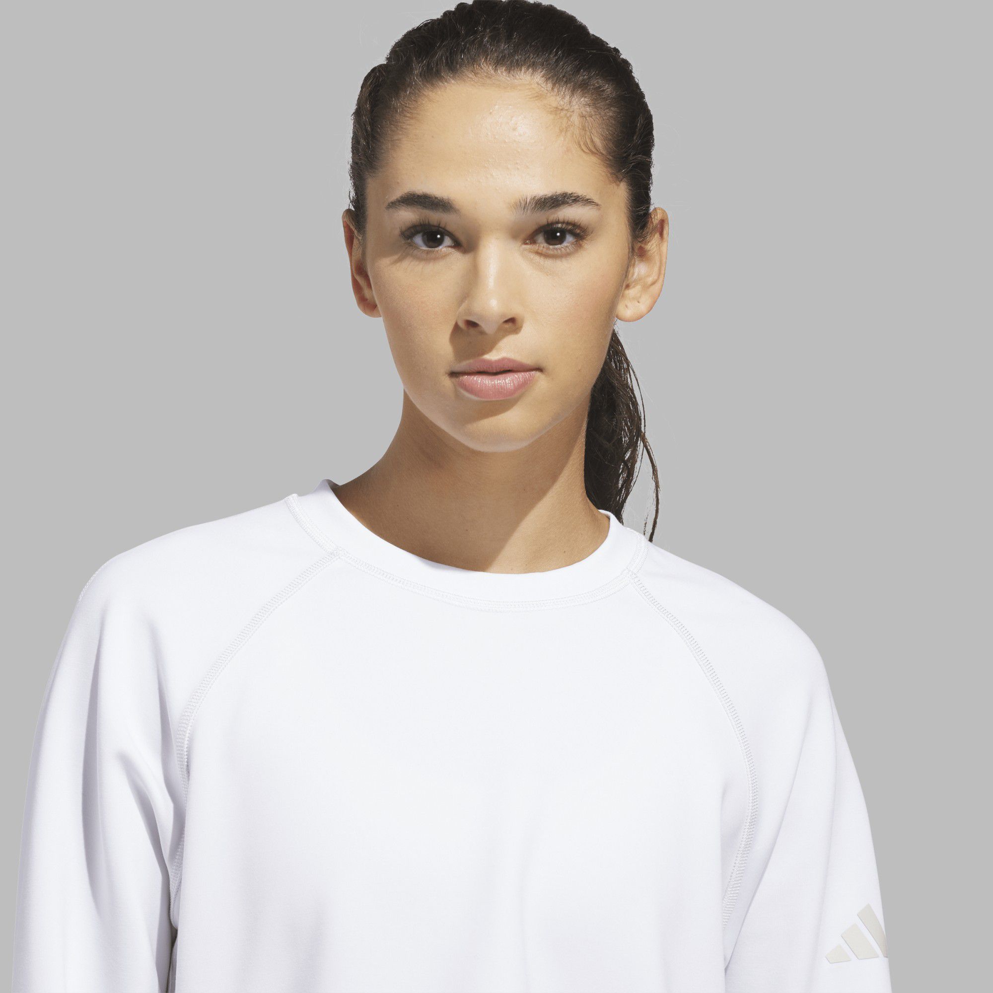 adidas Women's Beyond Side-Snap Crew Golf Sweatshirt product image
