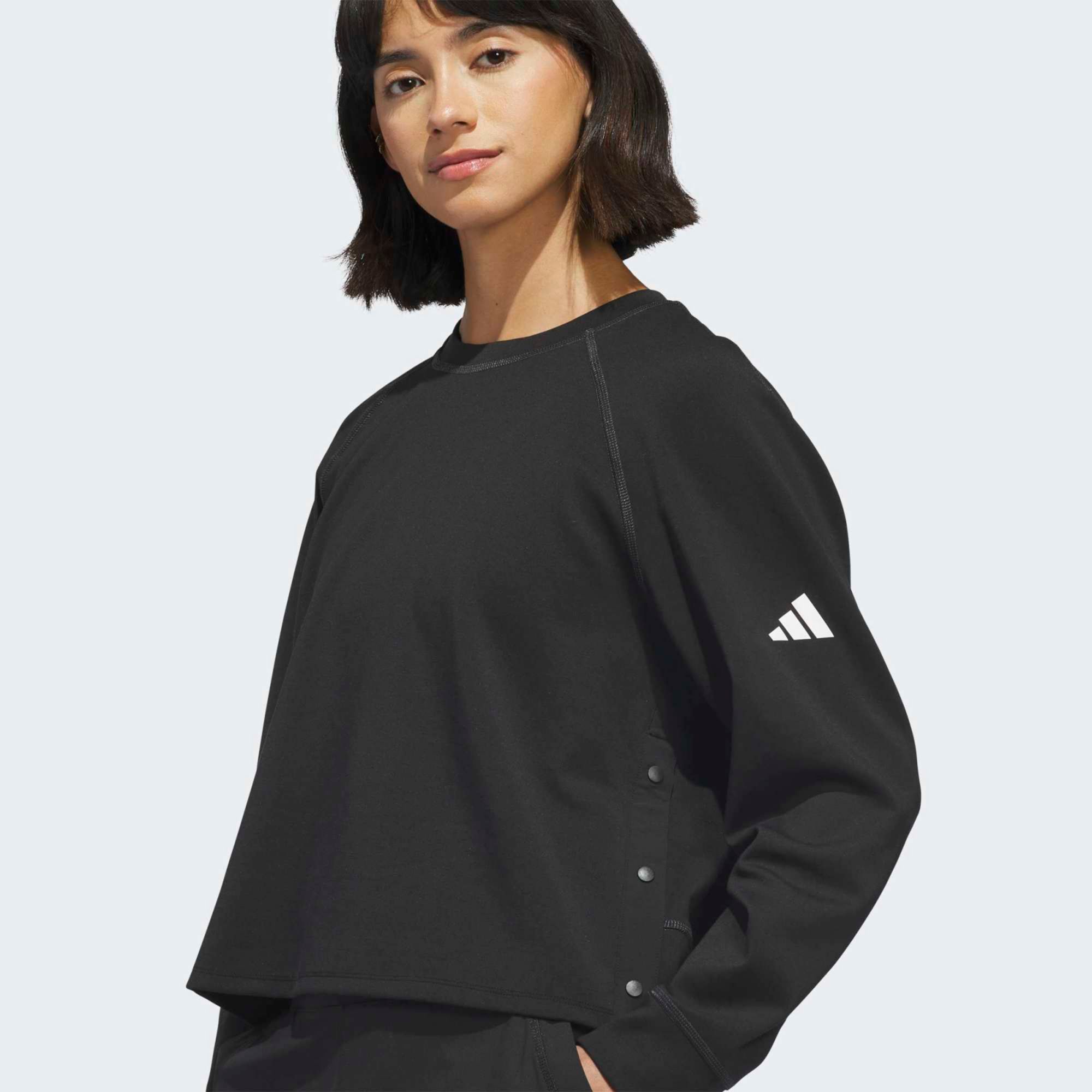 adidas Women's Beyond Side-Snap Crew Golf Sweatshirt product image