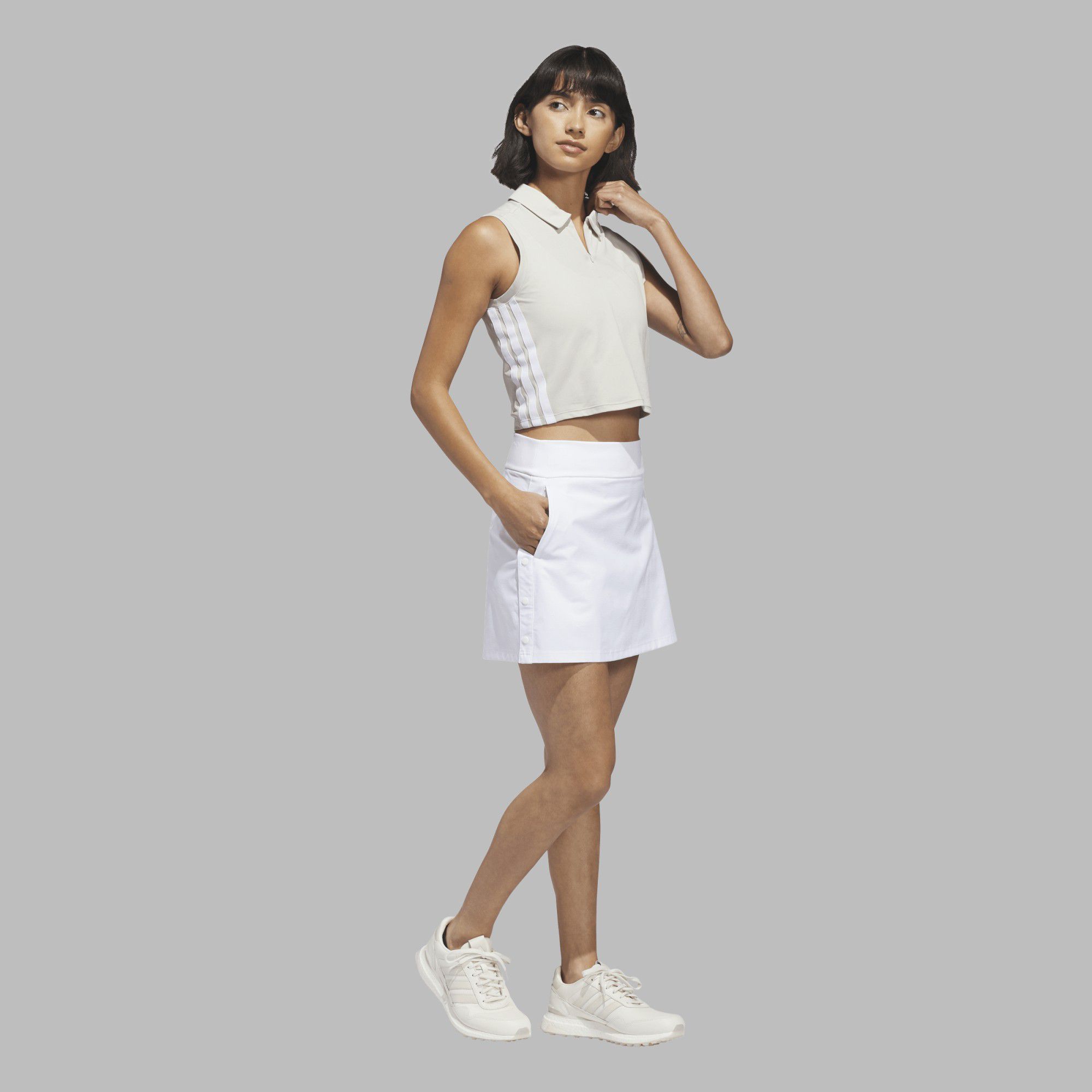 adidas Women's 15" Beyond Side-Snap Twistweave Golf Skort product image