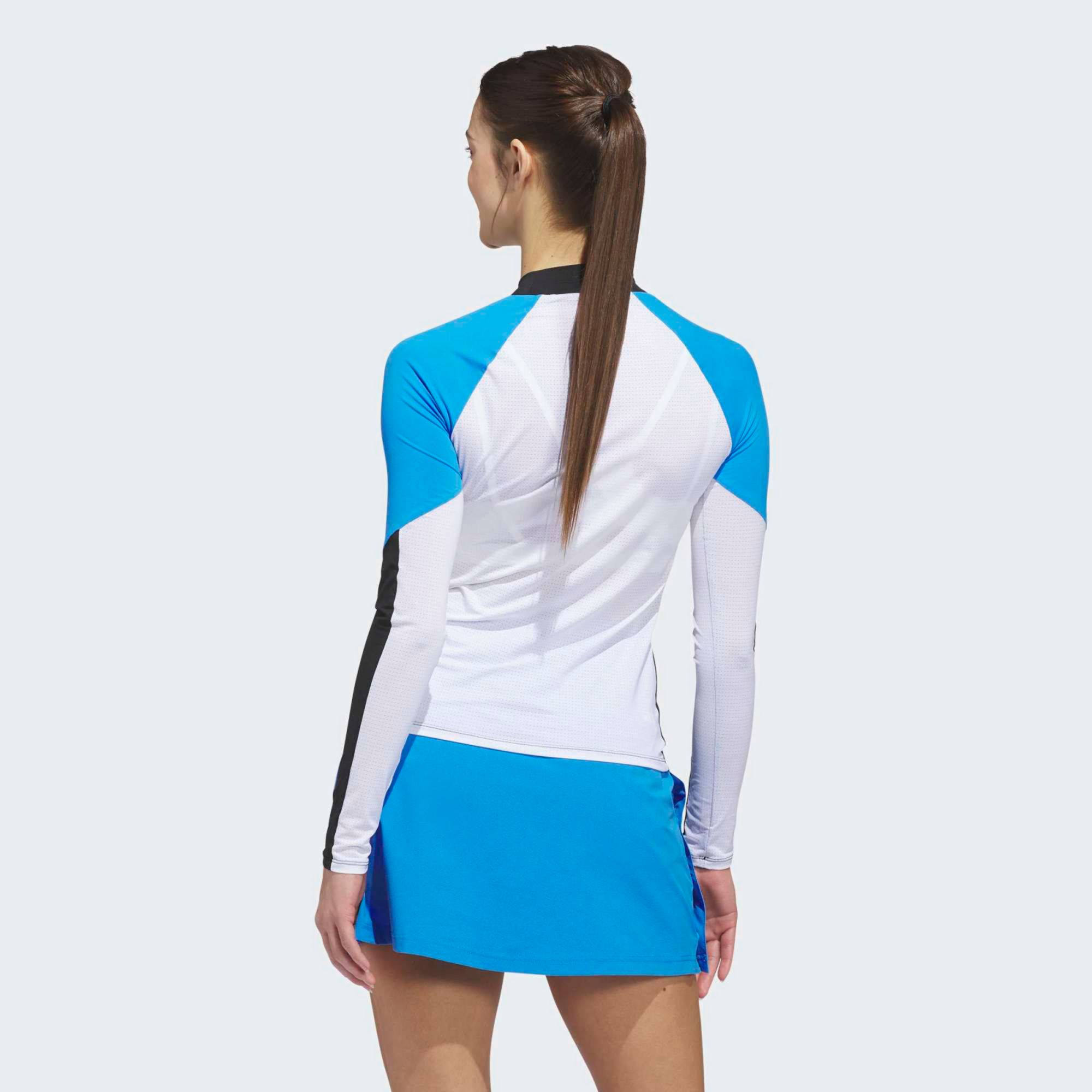 adidas Women's Beyond the Course Color Block Long Sleeve Mock Neck Golf Shirt product image
