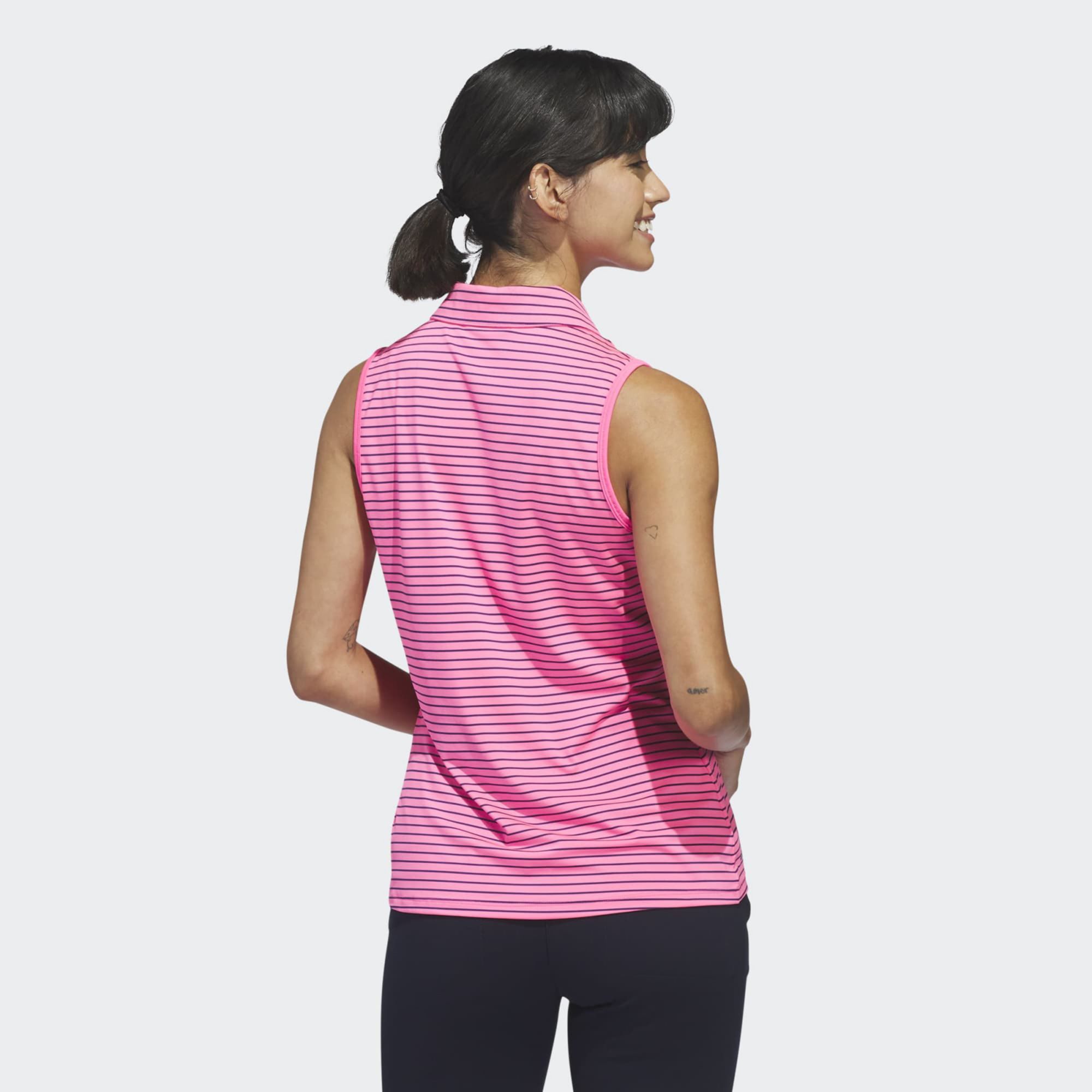 adidas Women's Performance Stripe Sleeveless Golf Polo product image