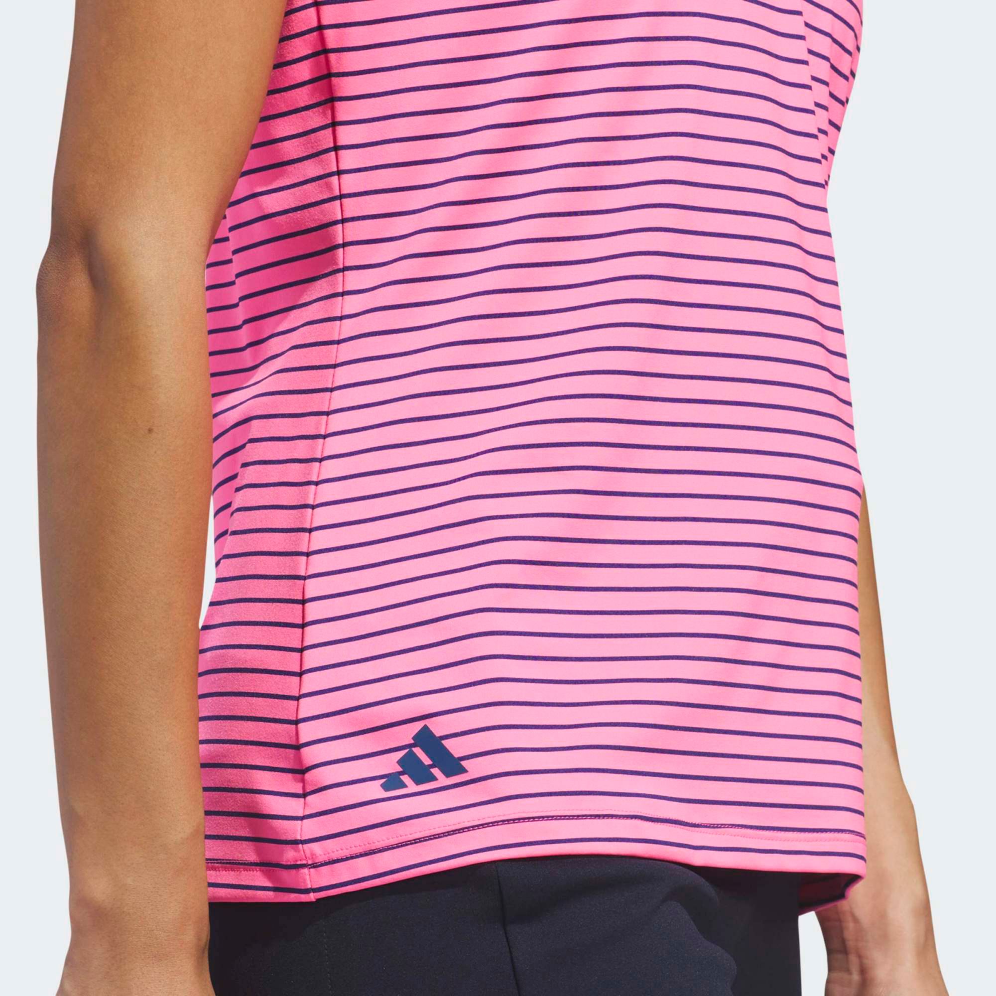 adidas Women's Performance Stripe Sleeveless Golf Polo product image