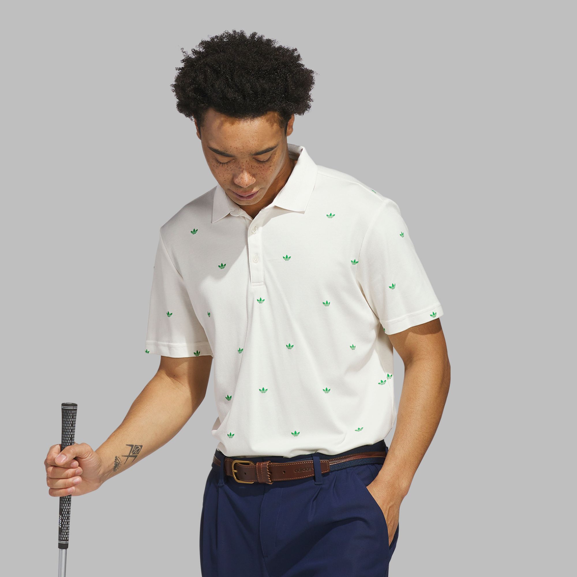 adidas Originals Men's Printed Trefoil Golf Polo product image