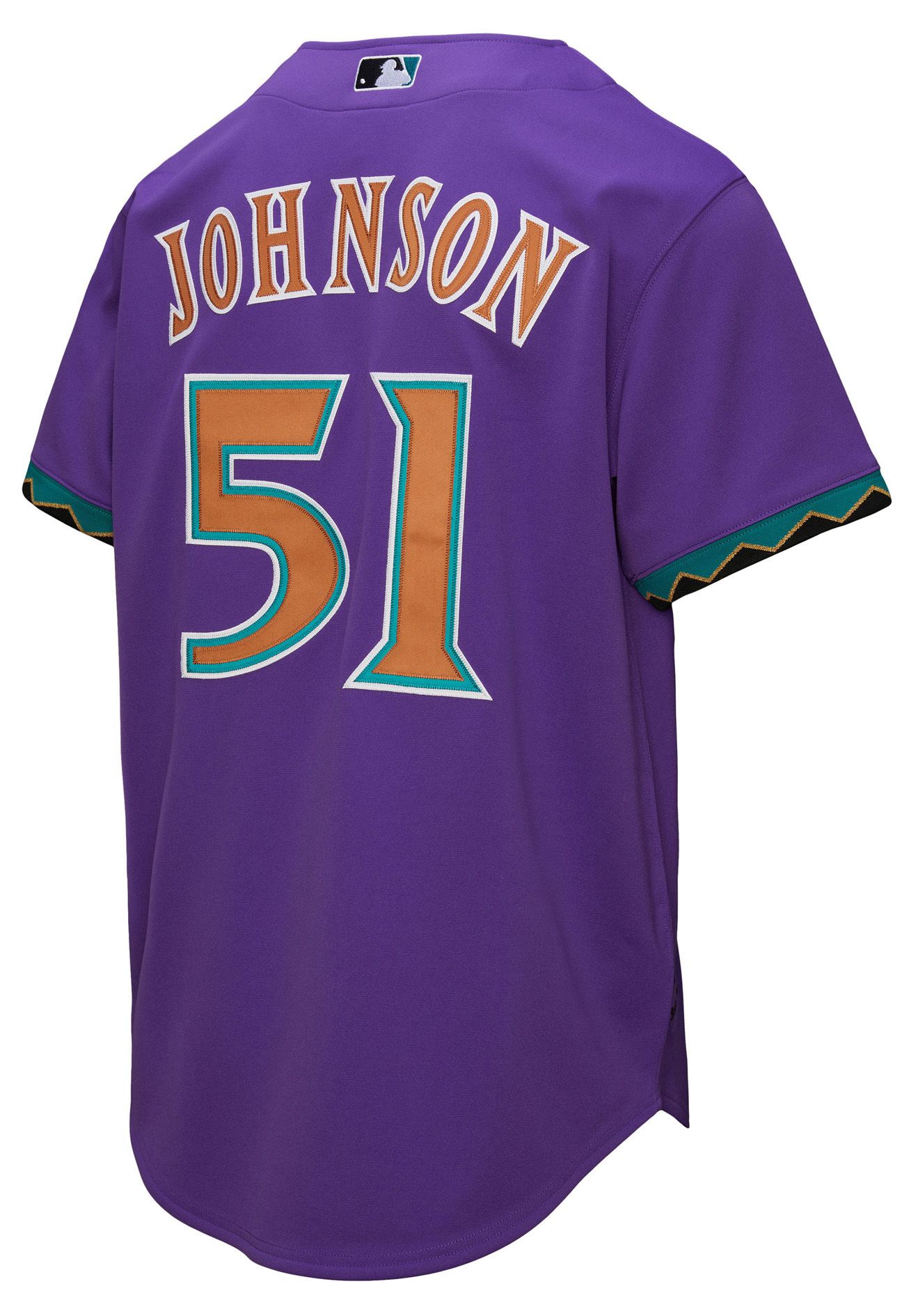 Mitchell & Ness Men's Arizona Diamondbacks Randy Johnson #51 Purple Authentic Alternate Jersey product image