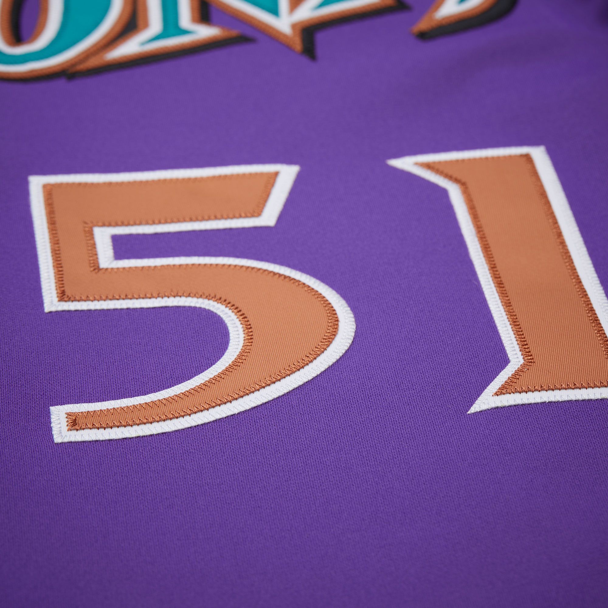 Mitchell & Ness Men's Arizona Diamondbacks Randy Johnson #51 Purple Authentic Alternate Jersey product image